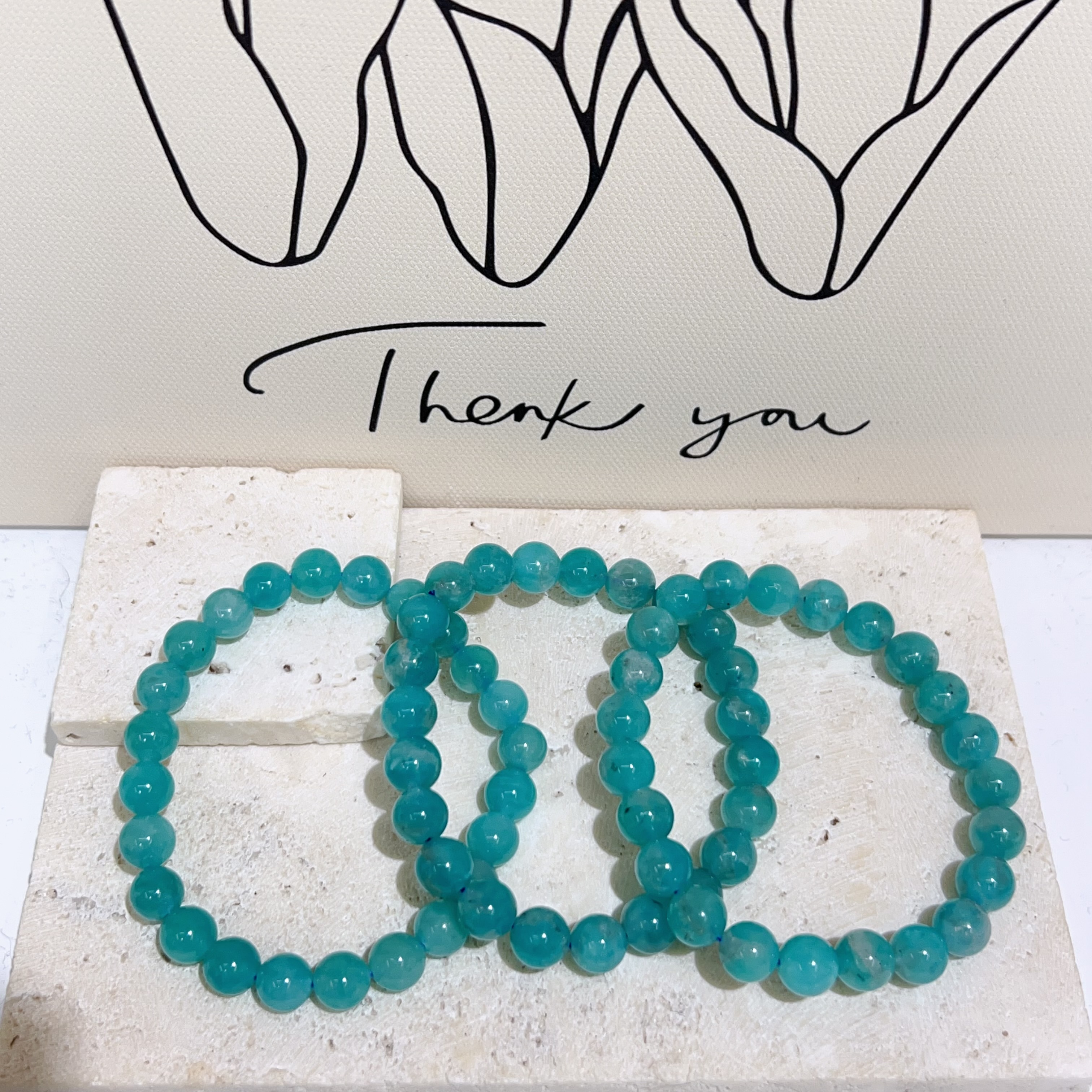 濃色天河石手串 8mm