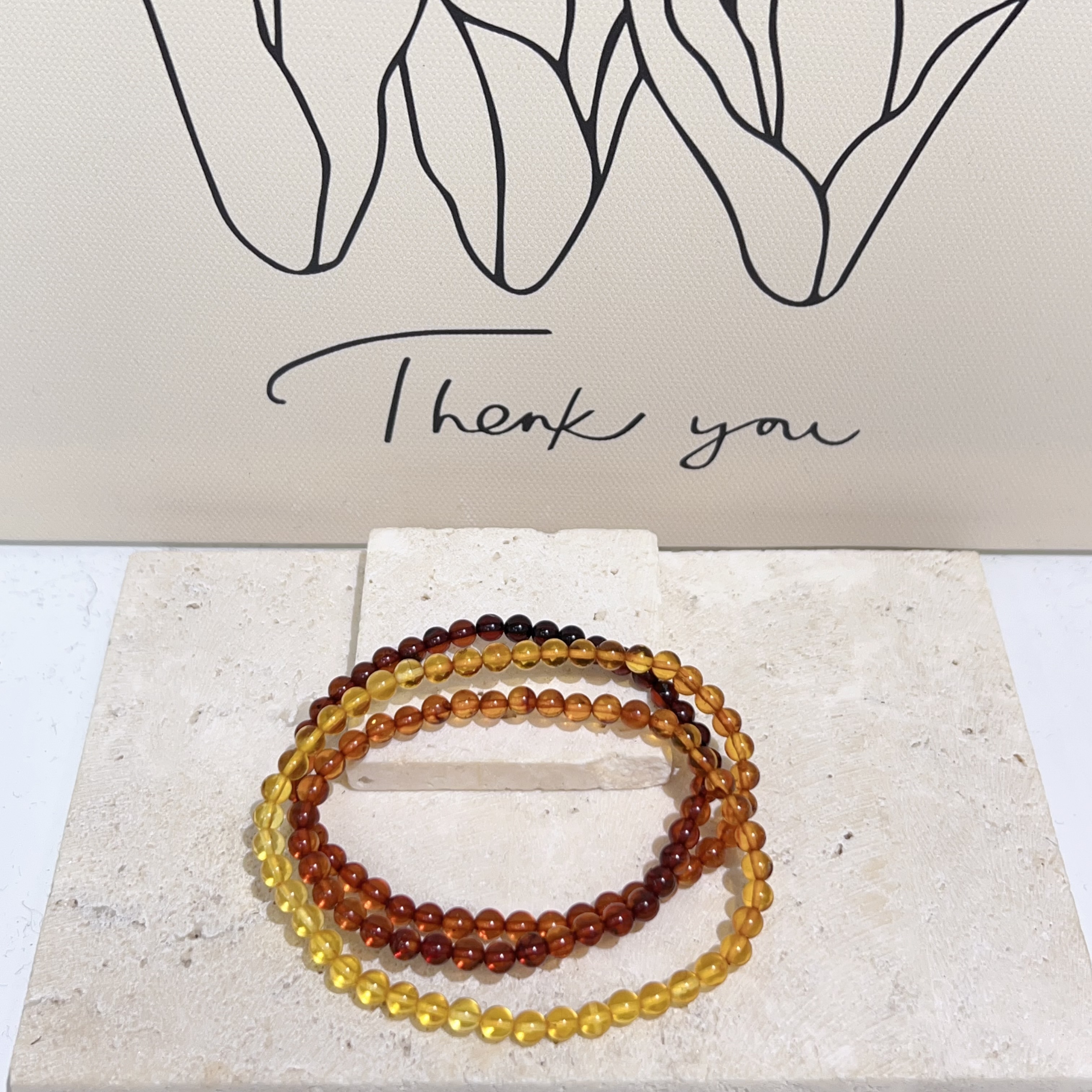 漸變血珀三圈 4mm