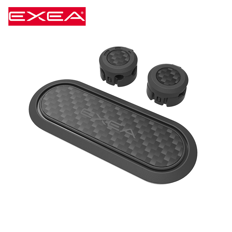 EXEA 星光產業 磁吸式車內充電線固定貼 CARBON紋