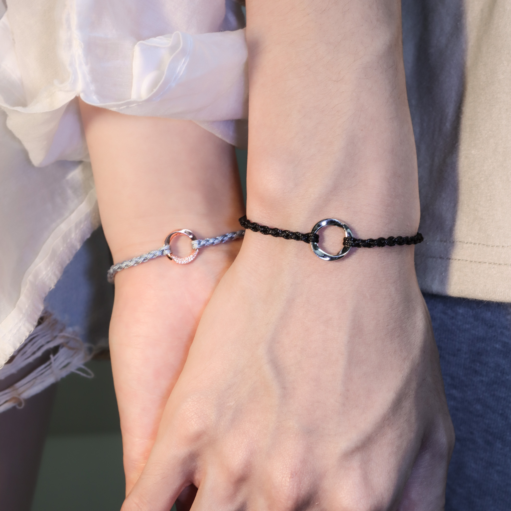 | 925純銀・白金・玫瑰金 | 轉身是閃耀的你情侶手繩 （男款 /女款） | BR1312 |