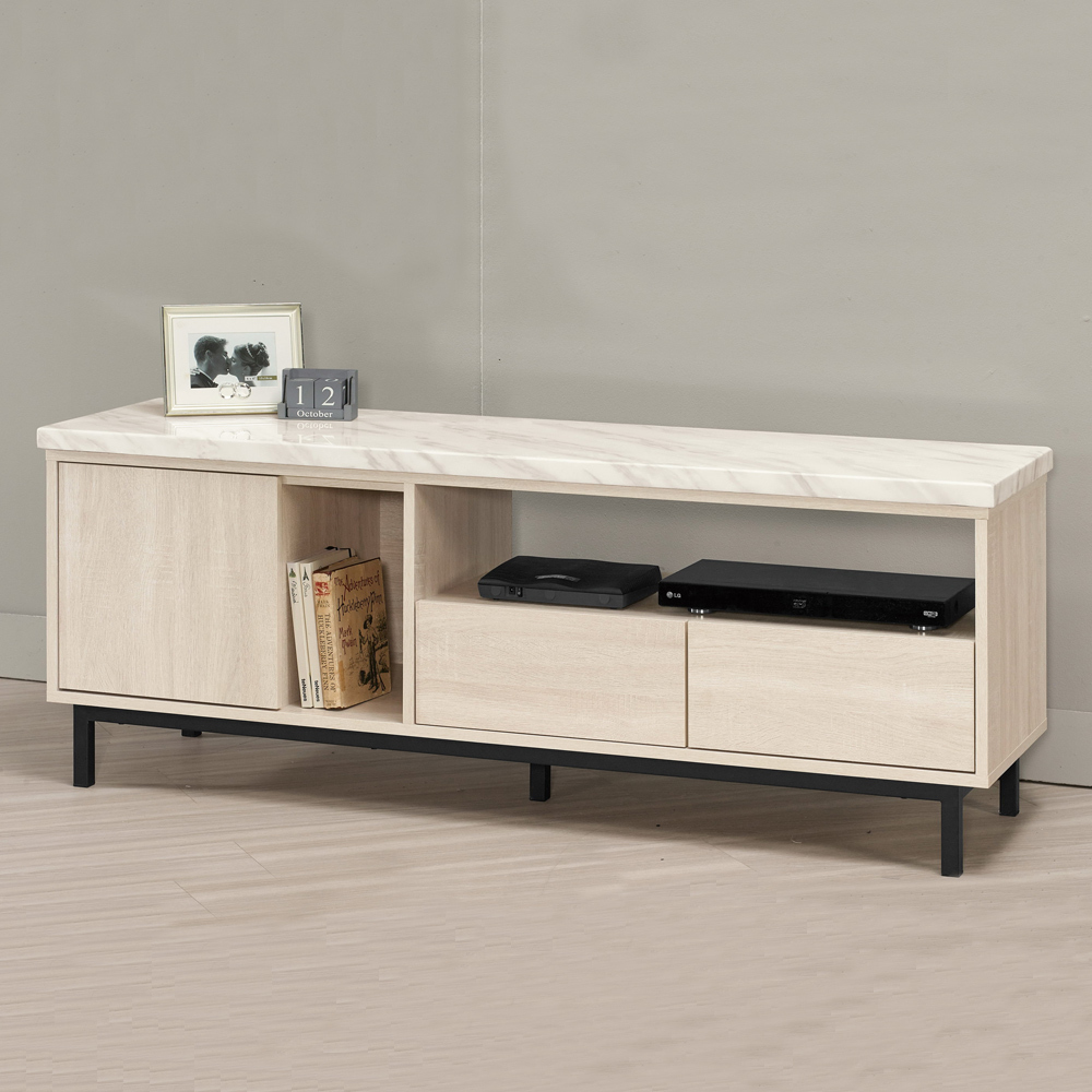 妮絲5尺一門二抽石面電視櫃/長櫃/視聽櫃