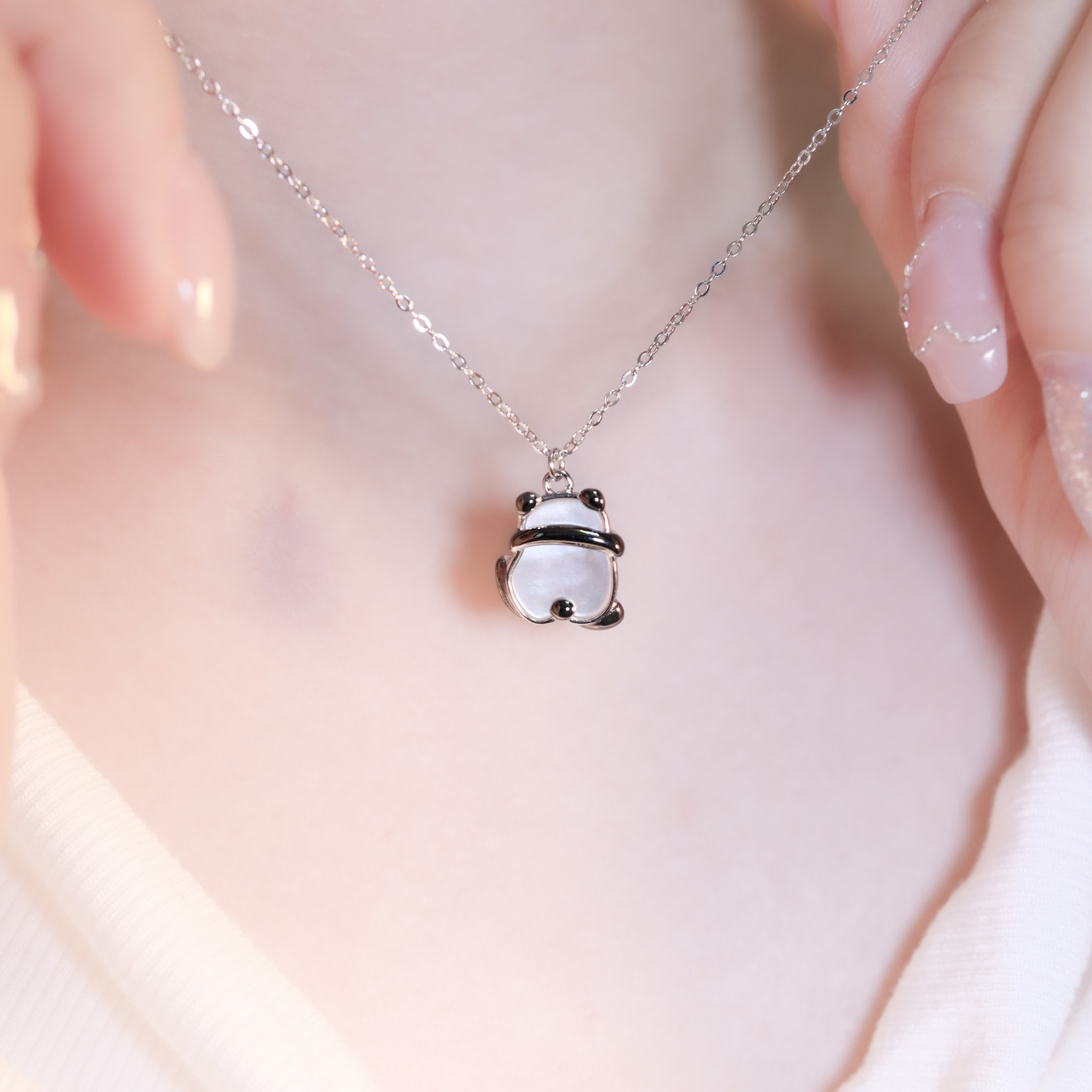 | 925純銀・白金 | 小寶貝項鍊 | NE1377 |