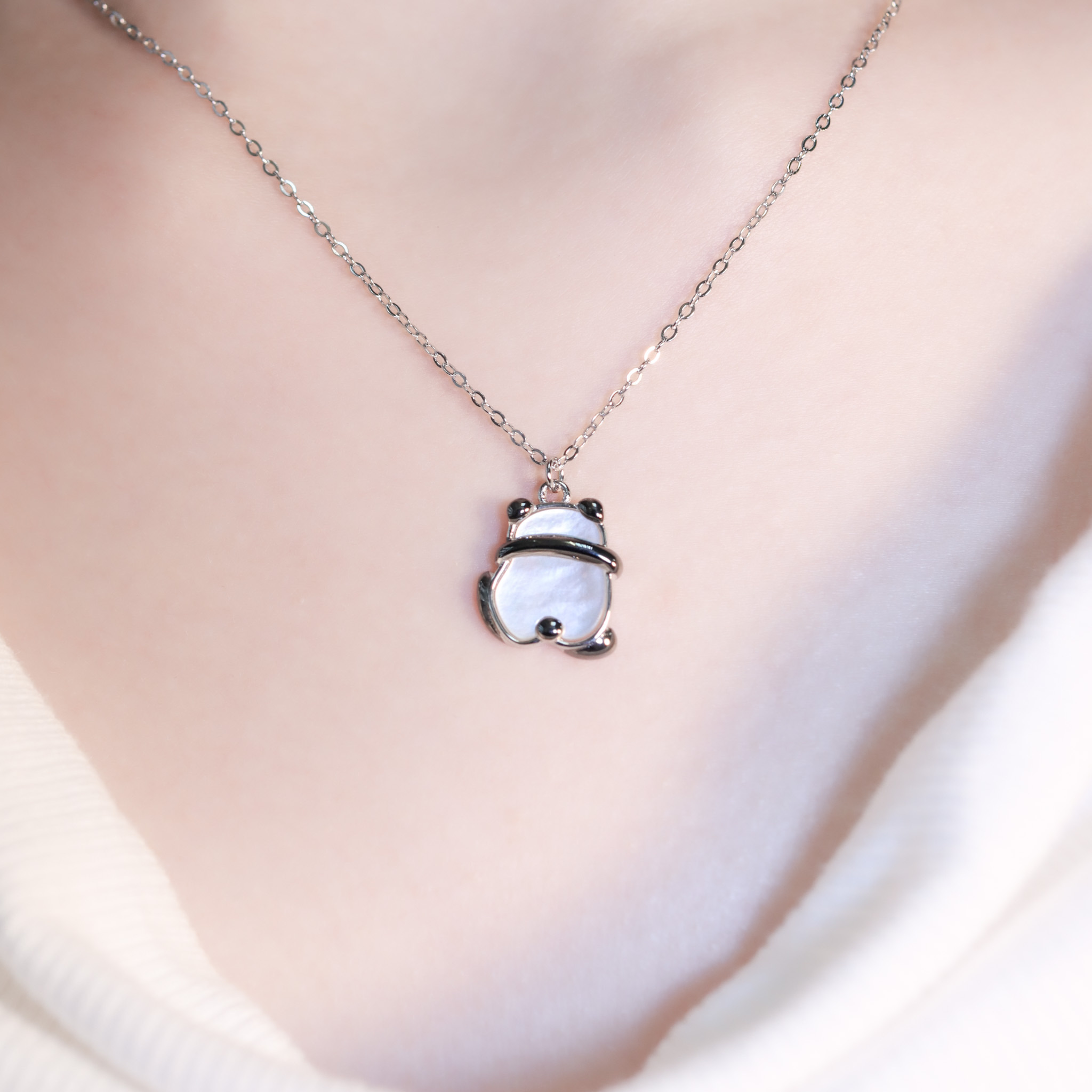 | 925純銀・白金 | 小寶貝項鍊 | NE1377 |