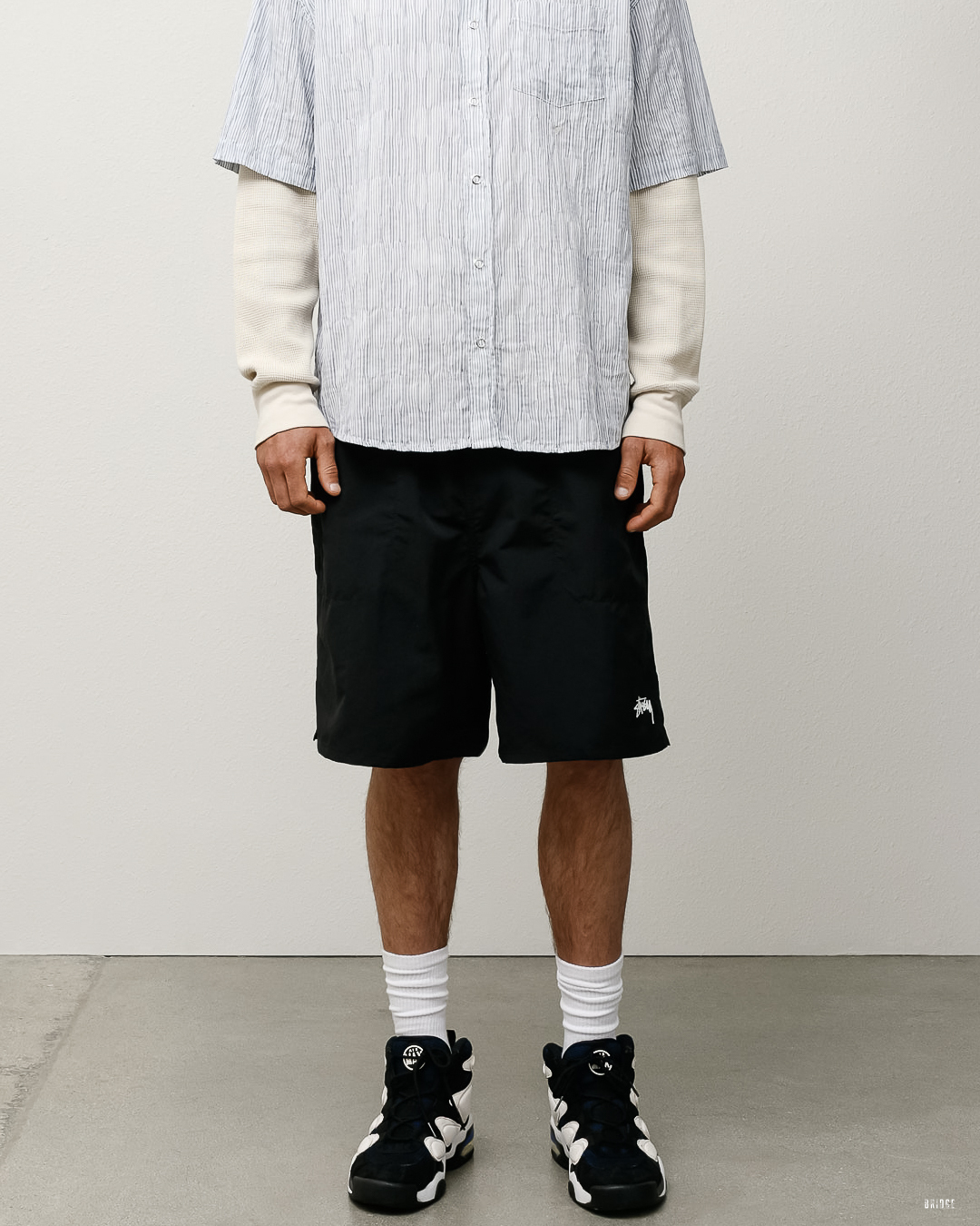 『街頭潮流的原點 潮流核心的經典 🔥』Stüssy Water Short Stock 膝上短褲