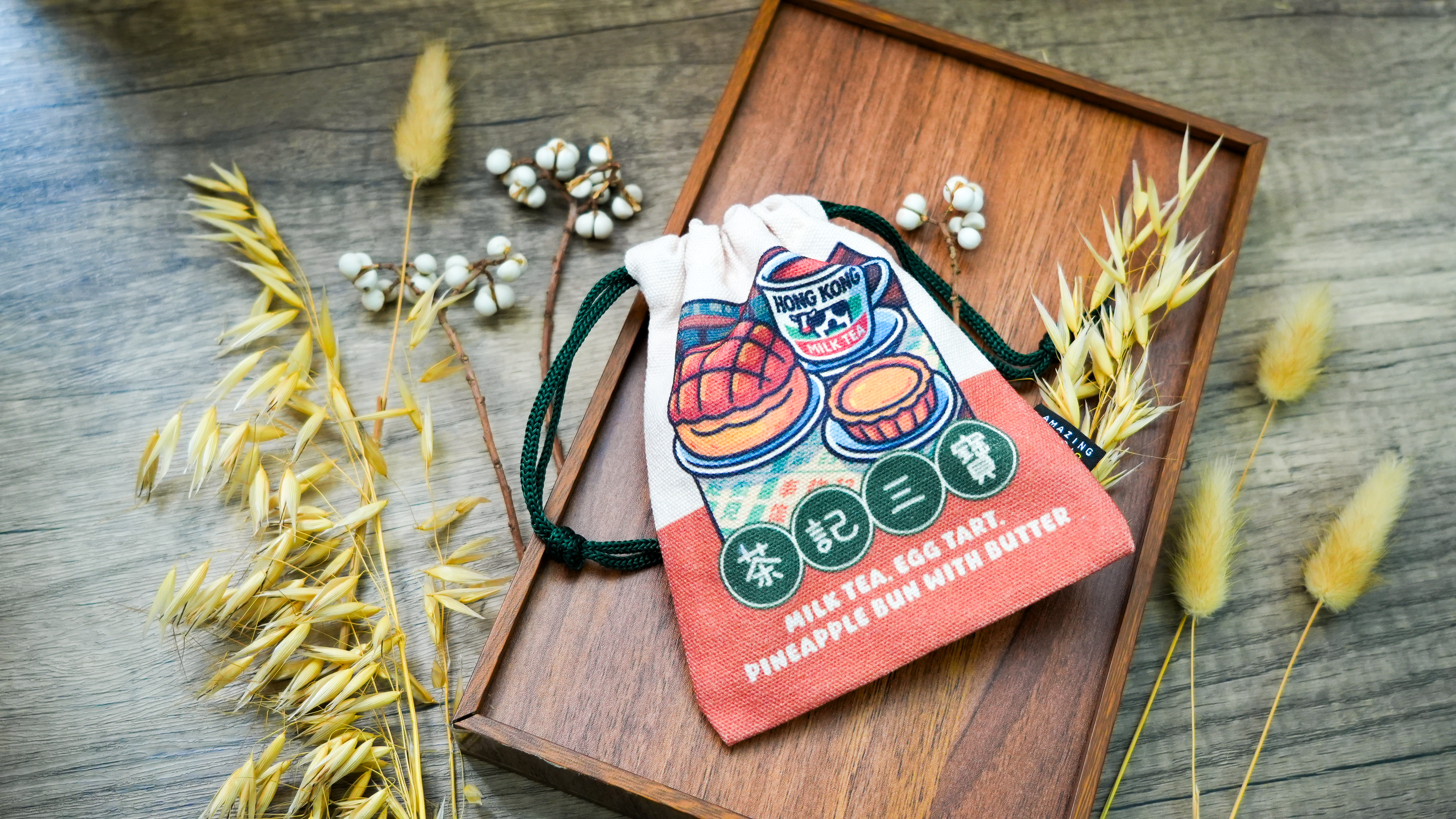 【茶記三寶】 帆布束口袋丨Amazing Studio