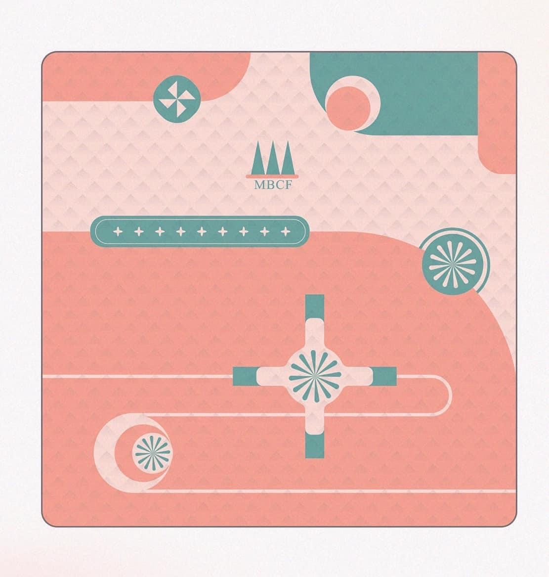 【MB露營狂 MBCF】野餐露營地墊 夏日棉花糖粉 獨家設計