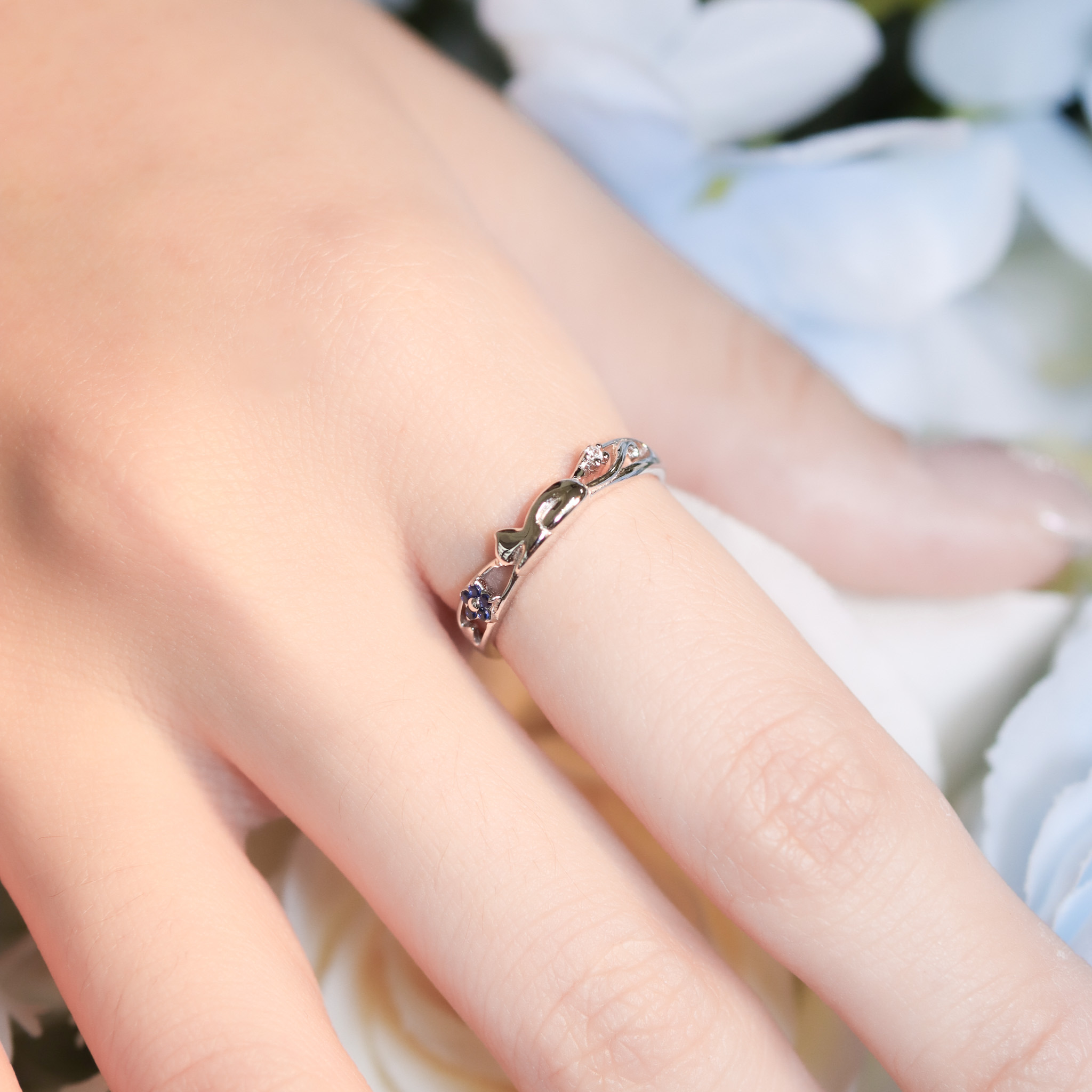 | 925純銀・白金 | 漫藍喵趣小小世界戒指 | RI0856 |