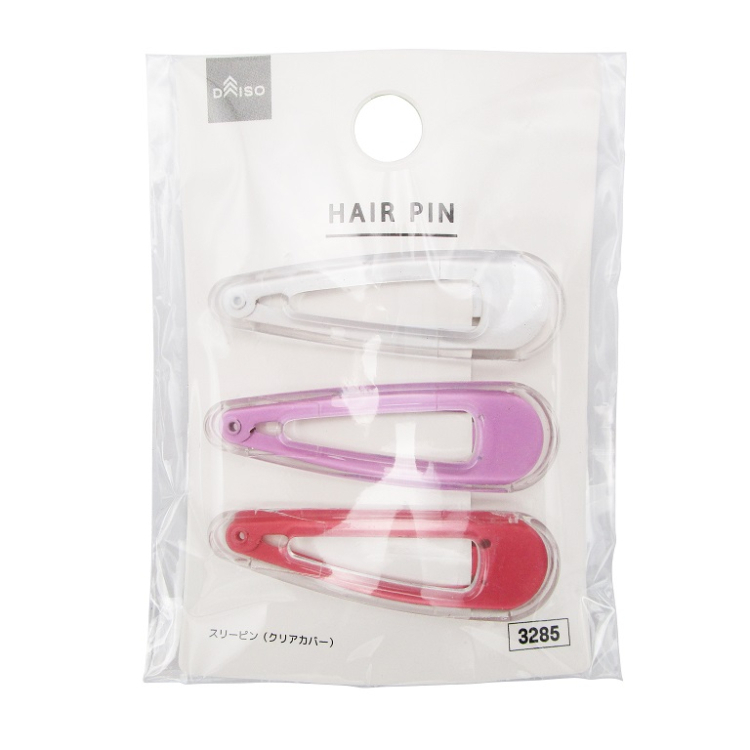 髮夾/透明蓋 3入