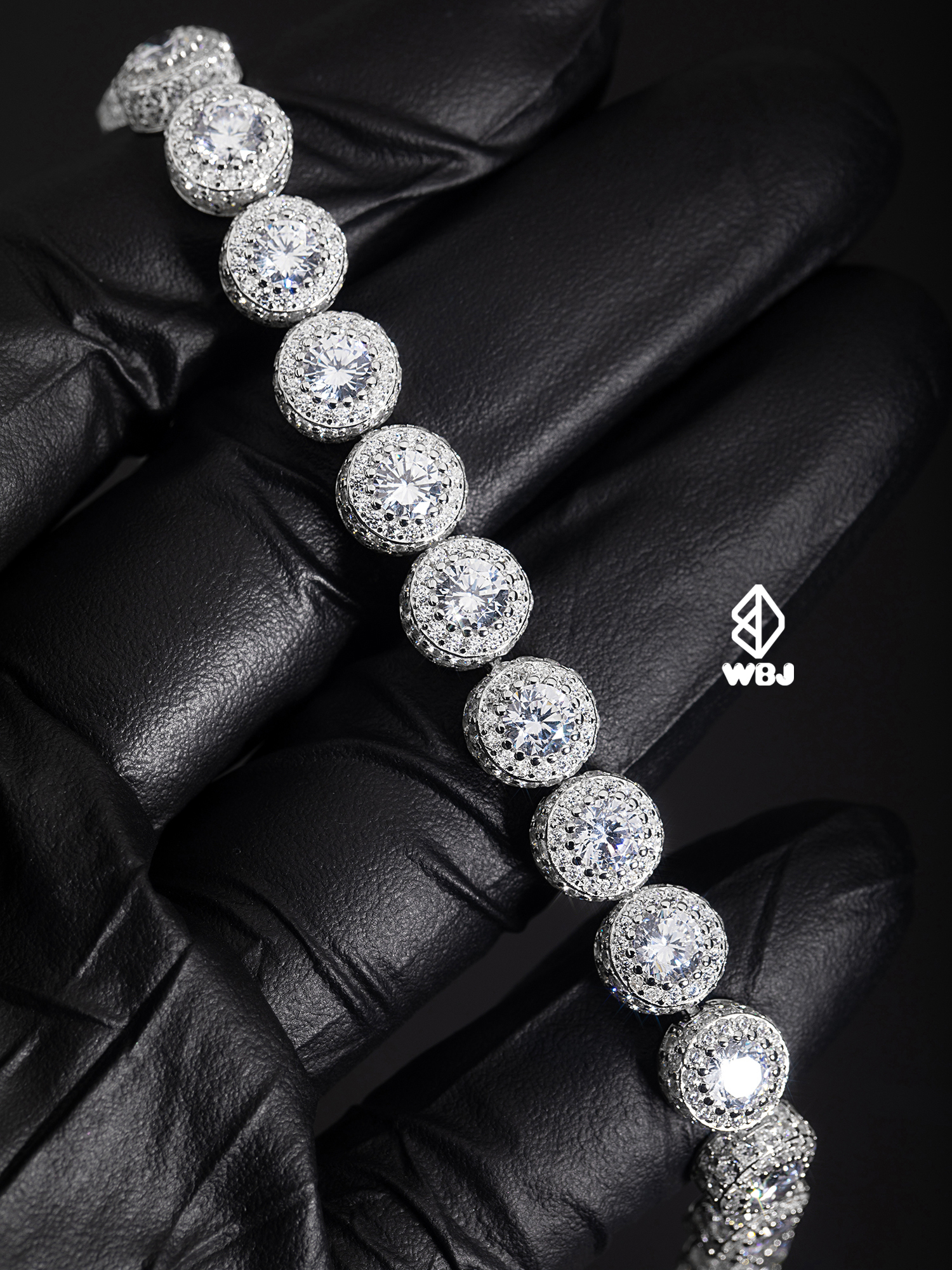 WBJ訂製珠寶 純銀群鑲寶石手鍊