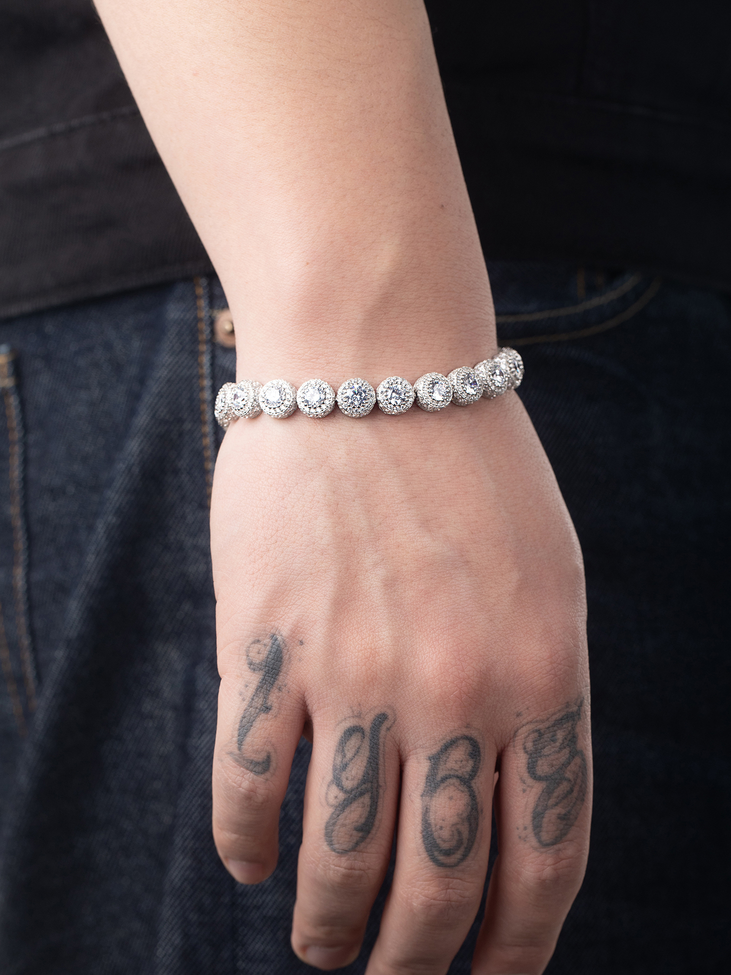 WBJ訂製珠寶 純銀群鑲寶石手鍊