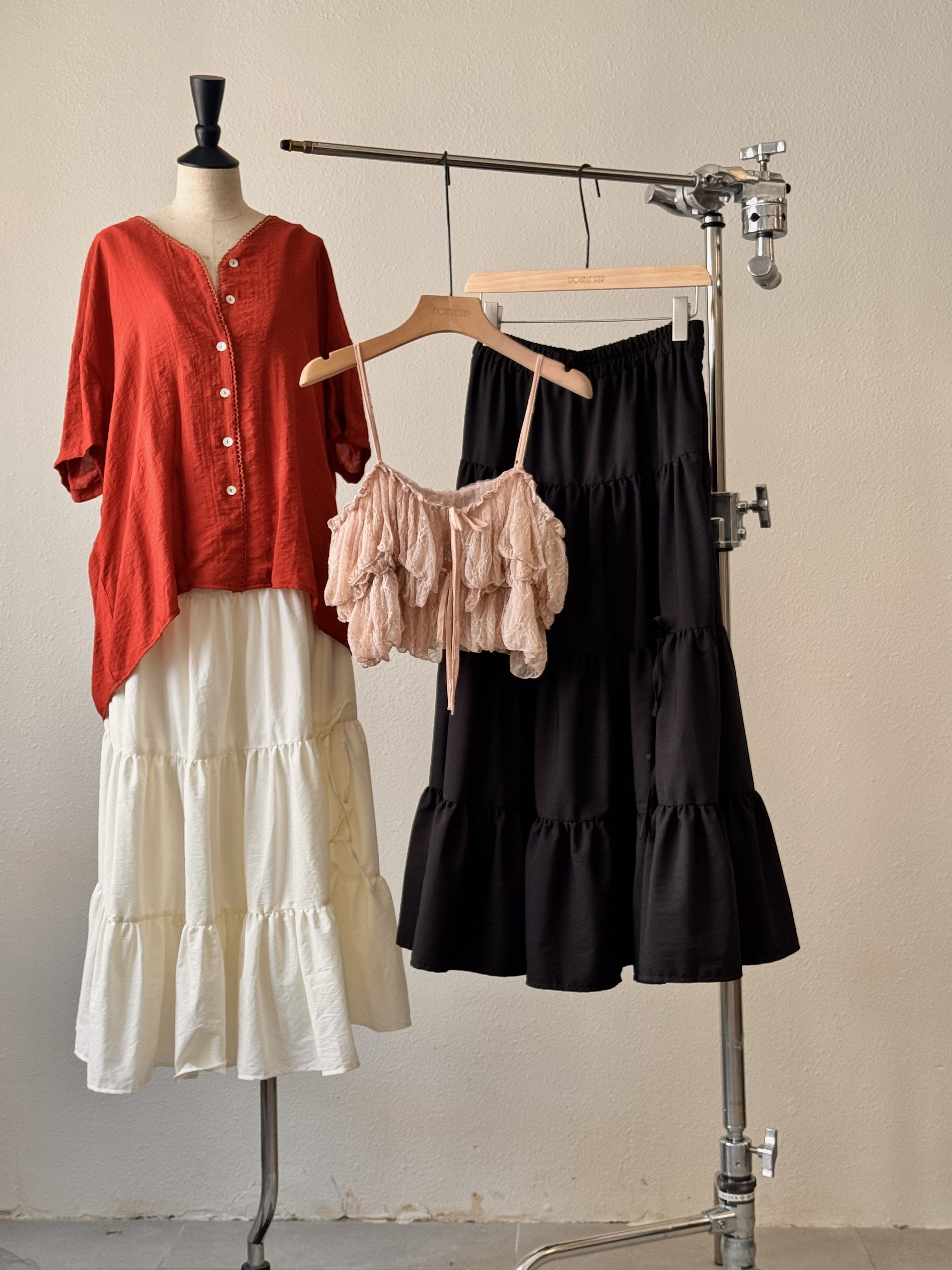 飄逸感～蛋糕蝴蝶裙 - SK52626