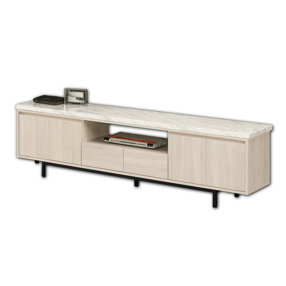 妮絲6.7尺四門二抽石面電視櫃/長櫃/視聽櫃