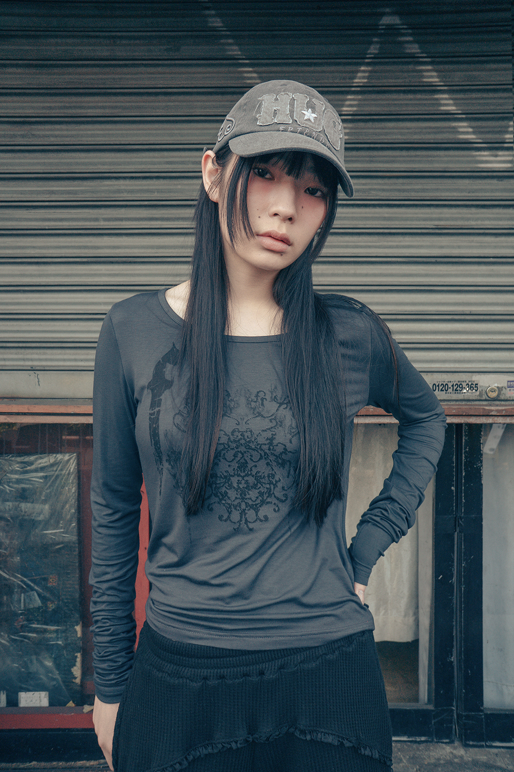 [YUJIN同款] hugyourskin - HUG friends cap (Charcoal)