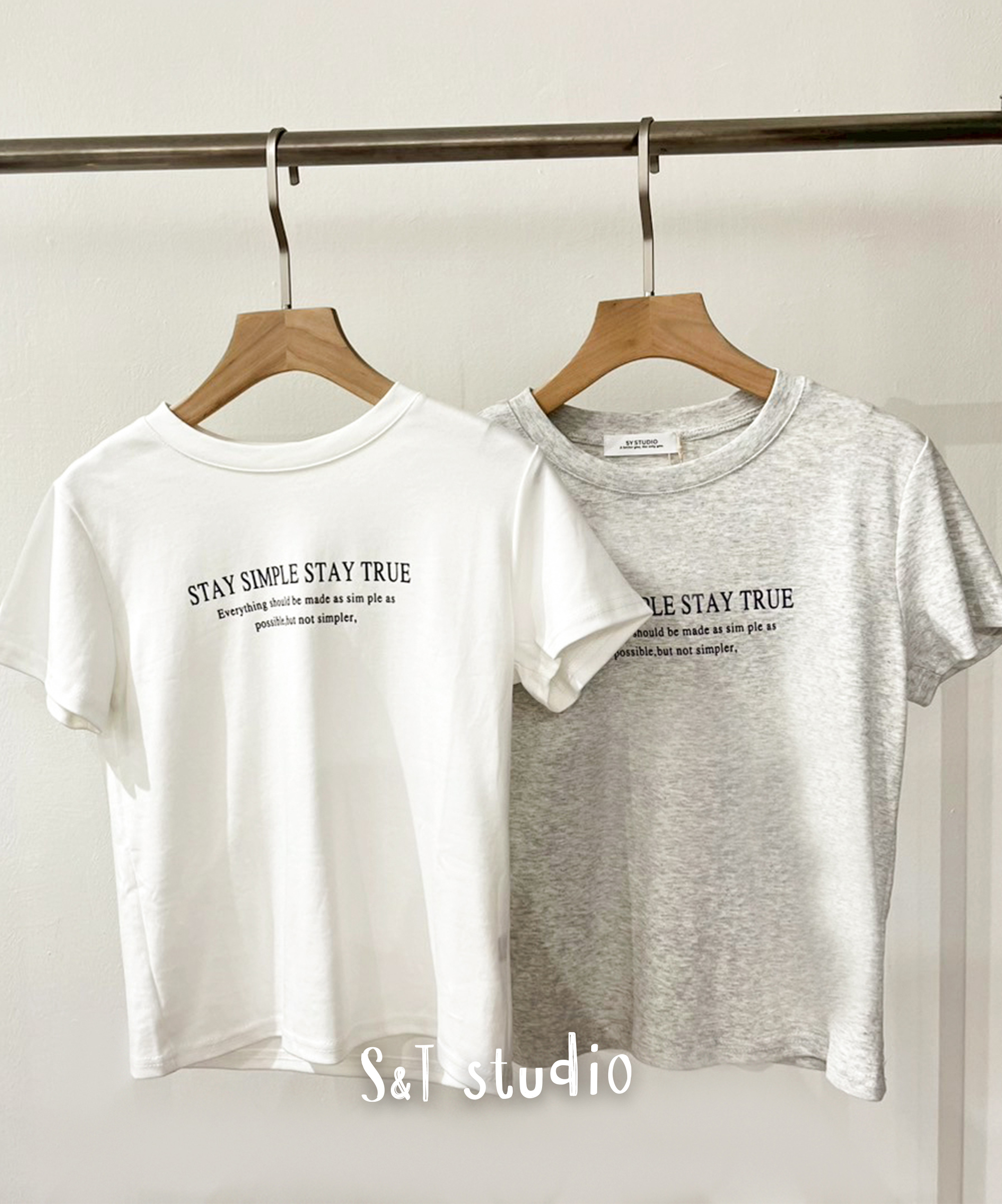 極簡英文字母TEE (兩色)
