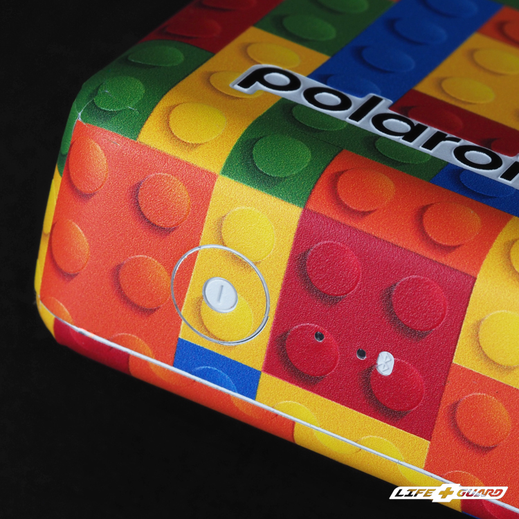 積木款式貼膜特寫，LIFE+GUARD 設計風格