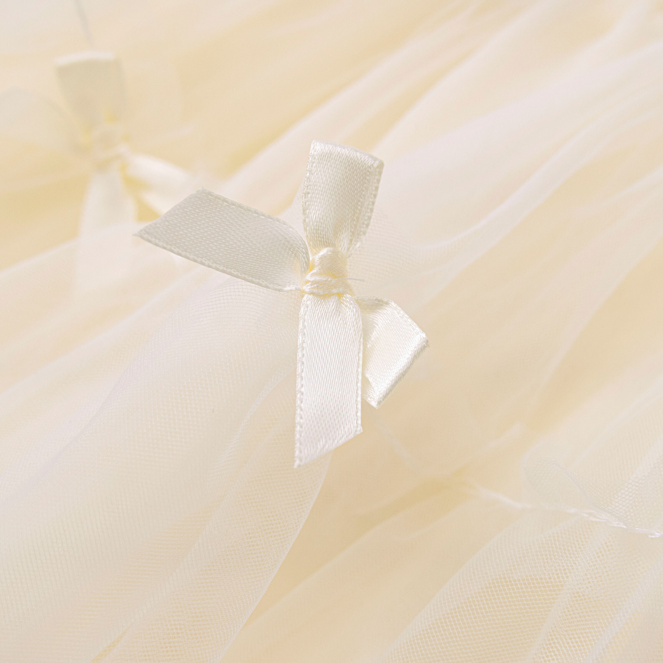 【H50286】甜美蝴蝶結網紗拼接褲裙