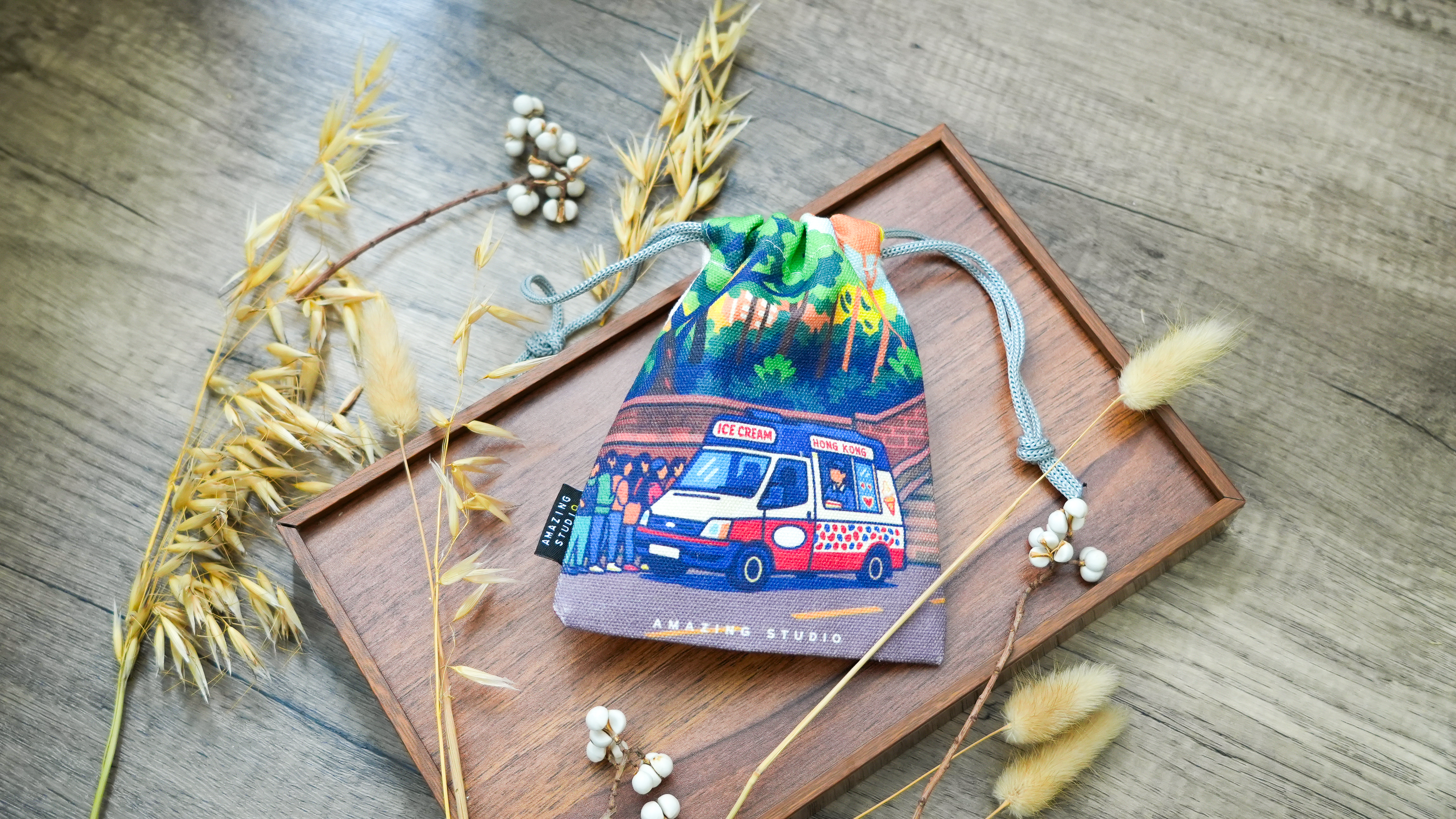 【雪糕車】 帆布束口袋丨Amazing Studio