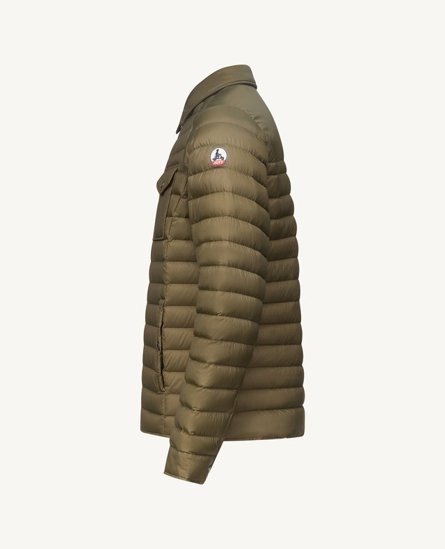 【JOTT】DAN口袋有領羽絨外套(軍綠)