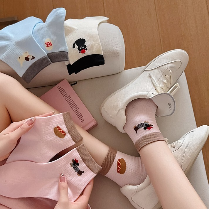 《5968》♾️夏季卡通動物短襪