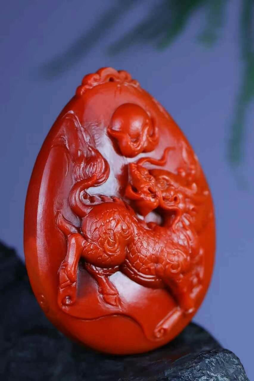 42821 南紅麒麟獻瑞