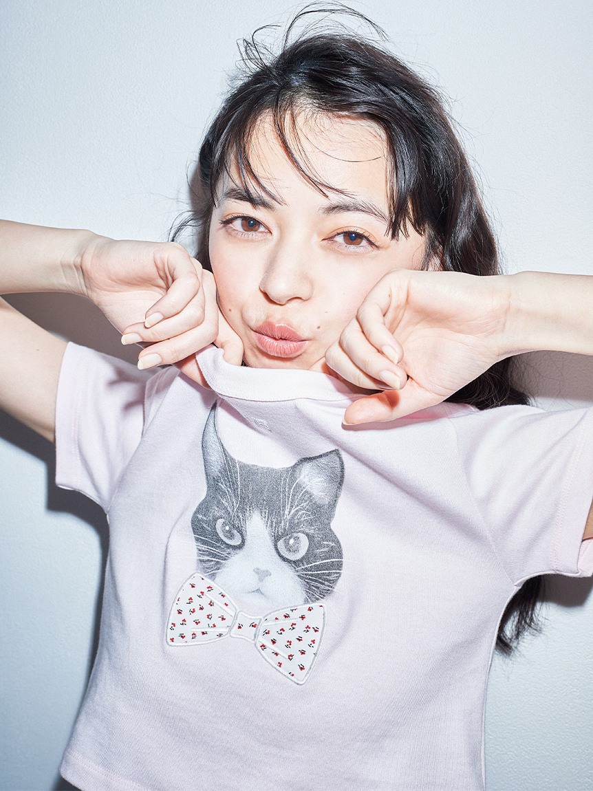 [預購] 折扣 FURFUR Hana賓士貓咪印花 T恤