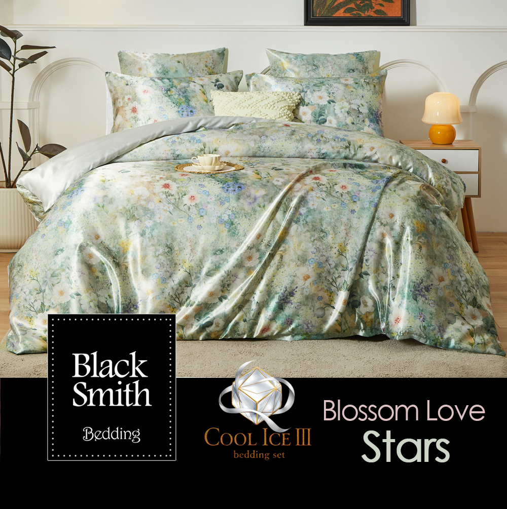 Black smith 第三代2901針花之戀冰絲雙面系列床品套裝_繁星