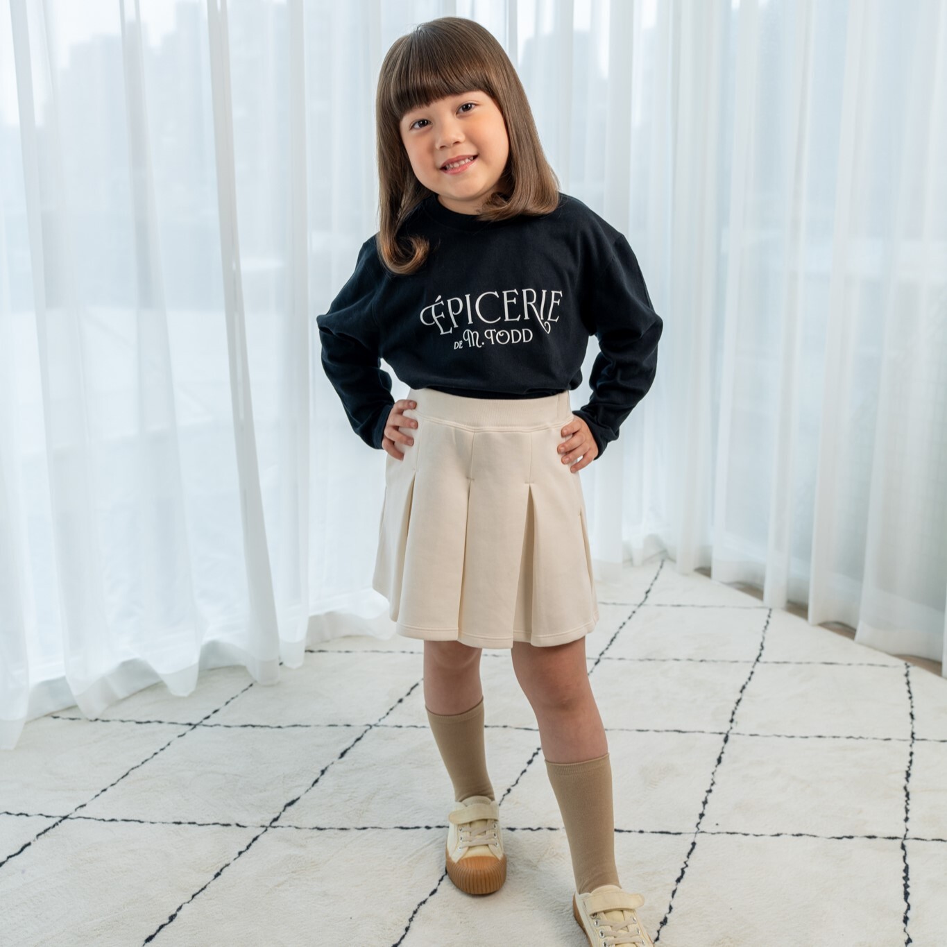 陶德經典LOGO系列 - 經典細字LOGO印花 長袖上衣