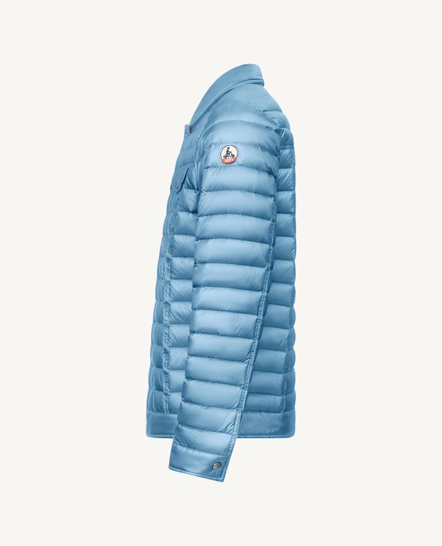 【JOTT】ELI雙口帶有領羽絨外套(淺藍)