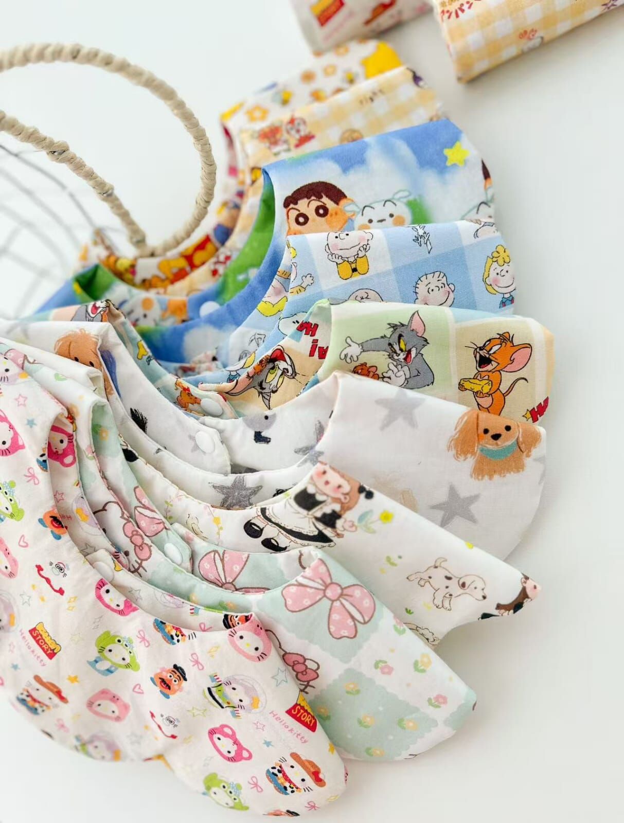 日單 三層純棉雙面口水巾