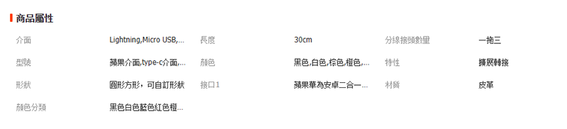 3合1皮革鑰匙圈數據線 AD871