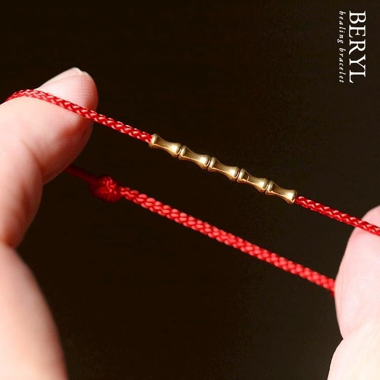 節節高升開運竹祈福紅繩