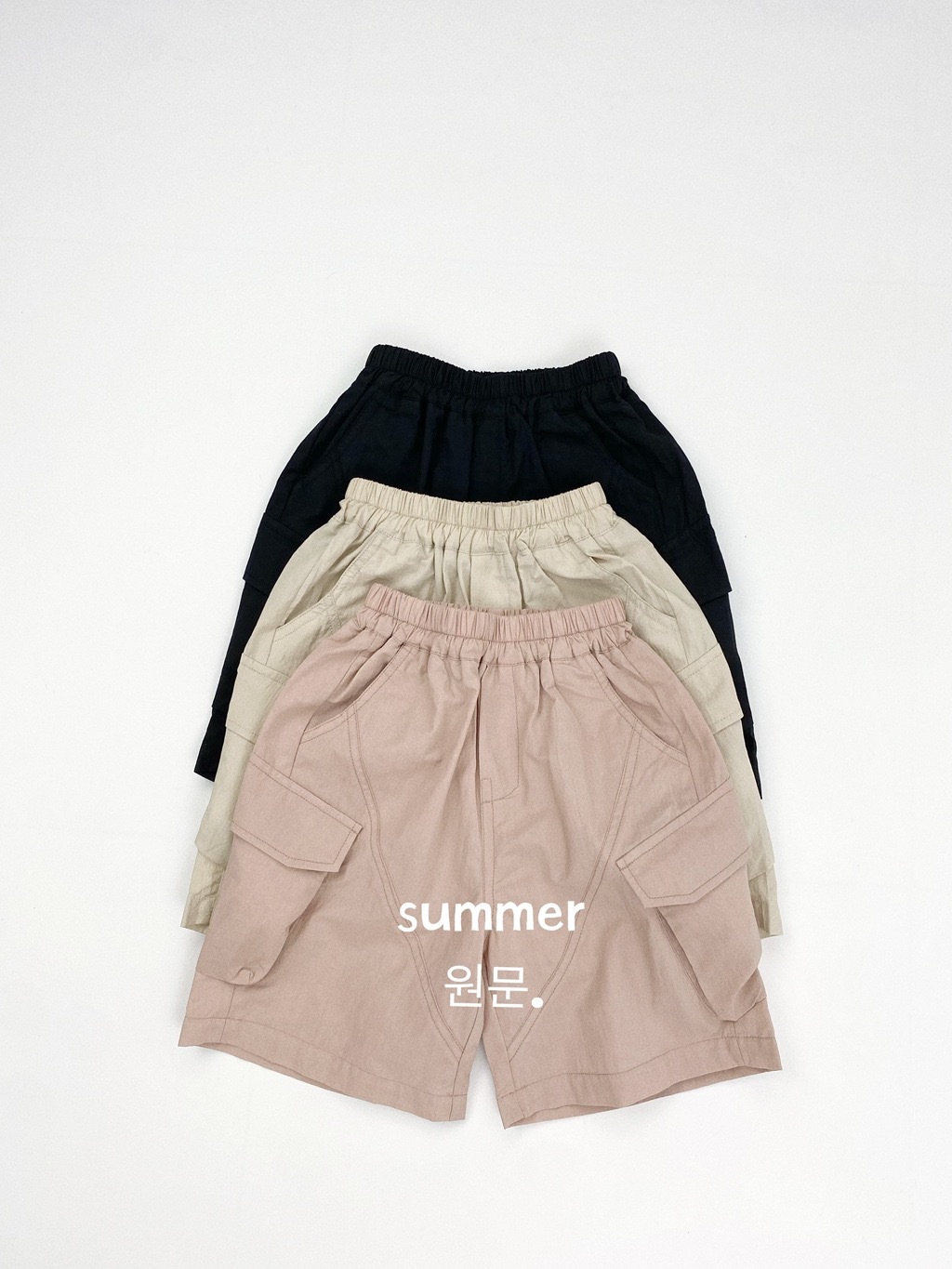 現貨80杏色90黑色｜夏季三色工裝褲    ·꒱ ‧₊˚