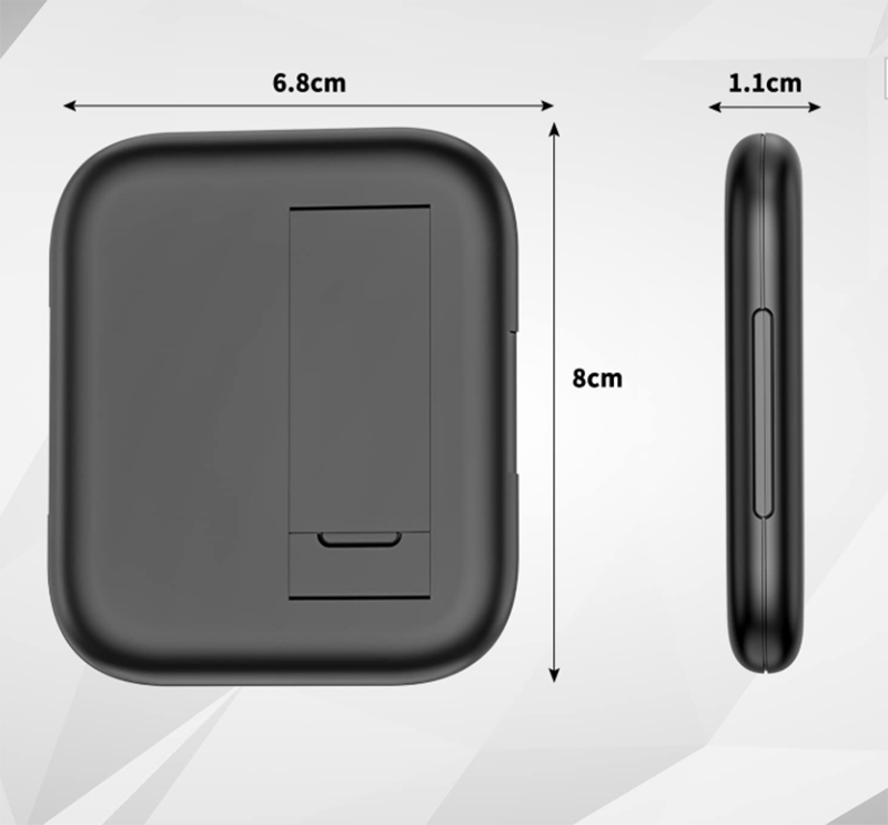 隨身轉接頭數據線多功能收納盒與手機支架 AD1531