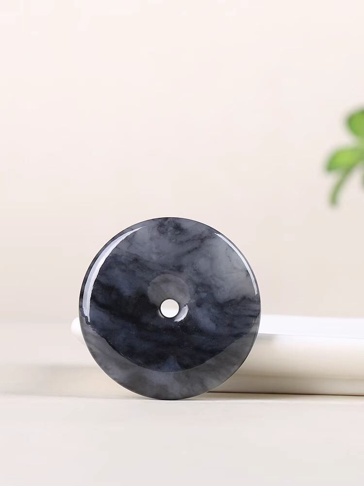 和田玉平平安安 (47mm直徑),天然和田玉軟玉