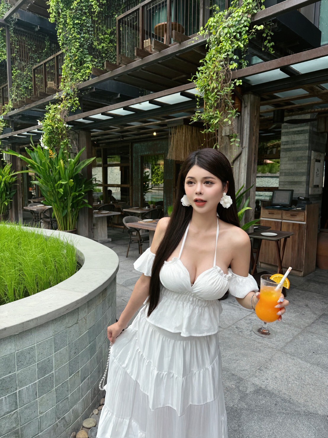 法式甜心Sweetie—蕾絲上衣+半身裙套裝