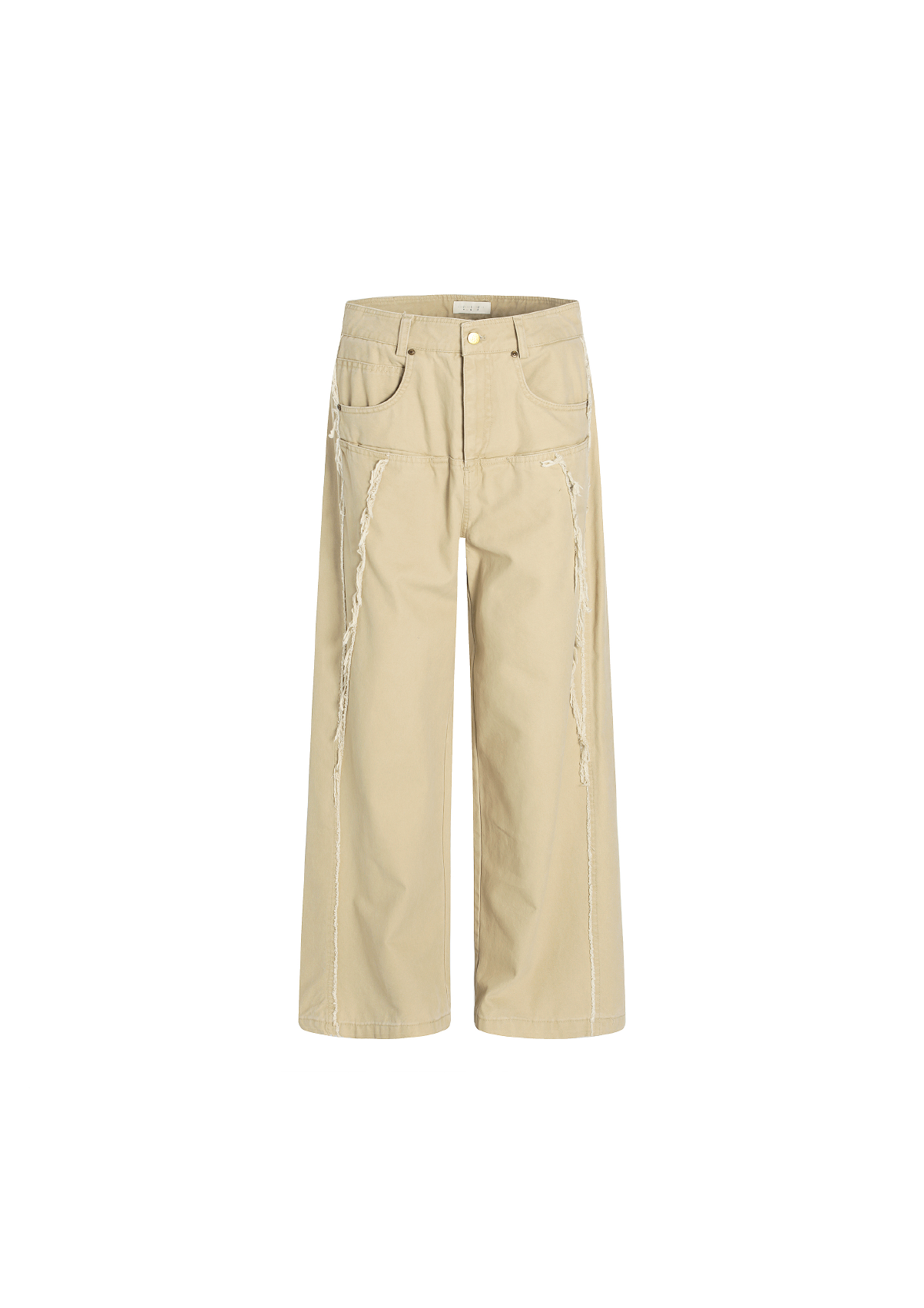 - SIMPLEACTION - 中線毛邊設計工裝褲