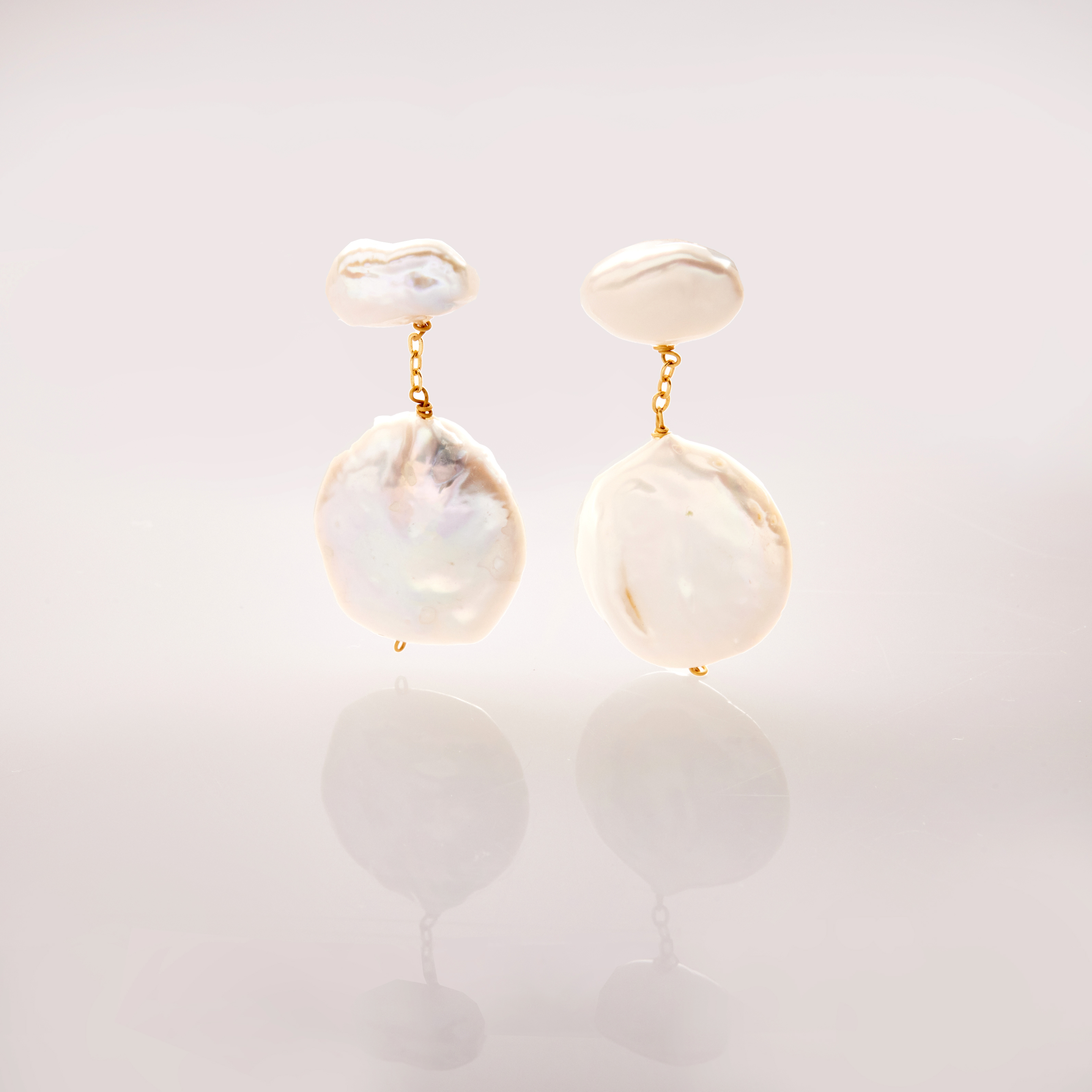 E1728  | 純銀淡水珍珠耳環