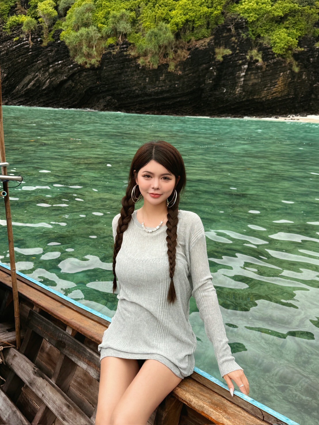 幻雪摩登’Modern—灰色針織衫