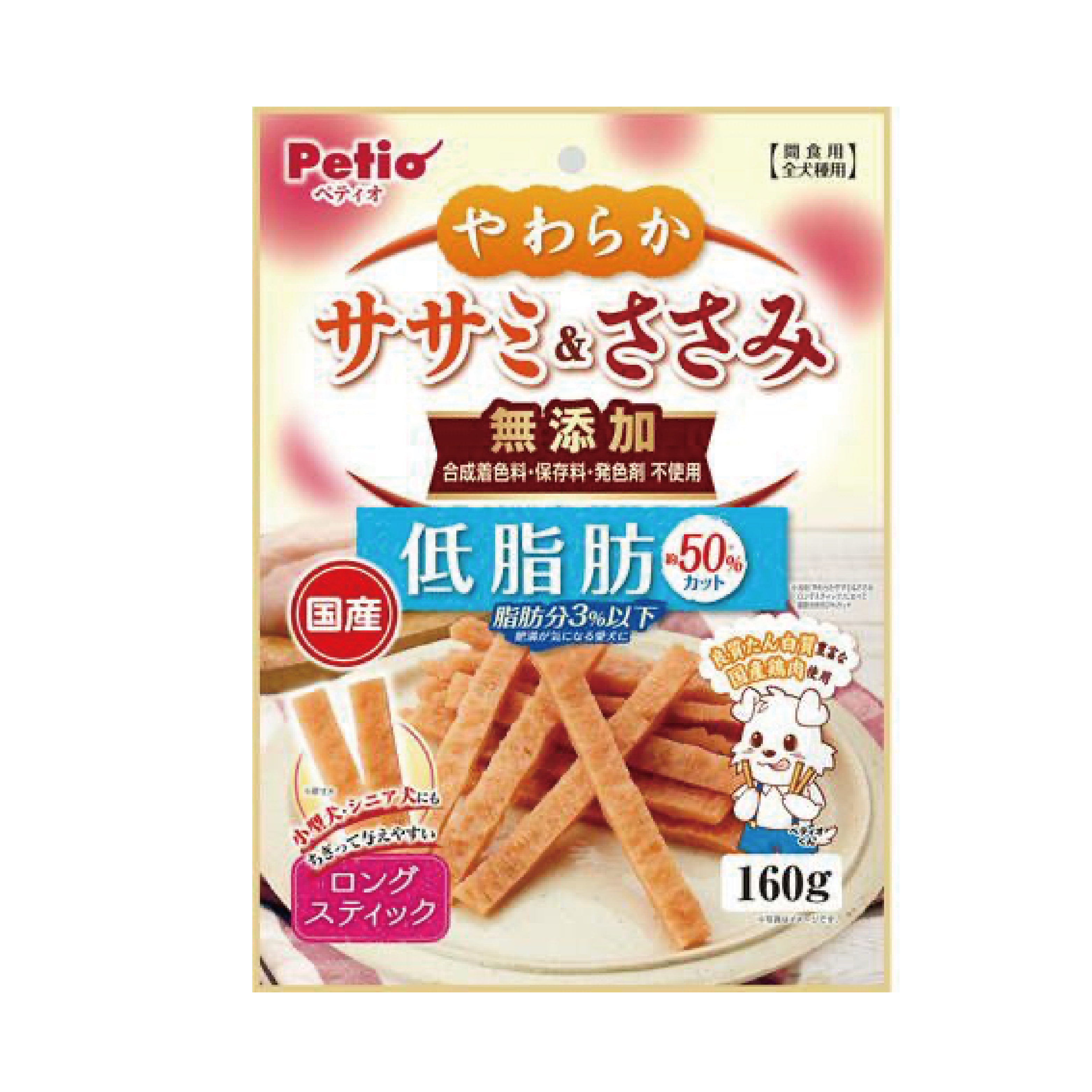 Petio 無添加低脂雞柳軟條150g (PTO-0402)