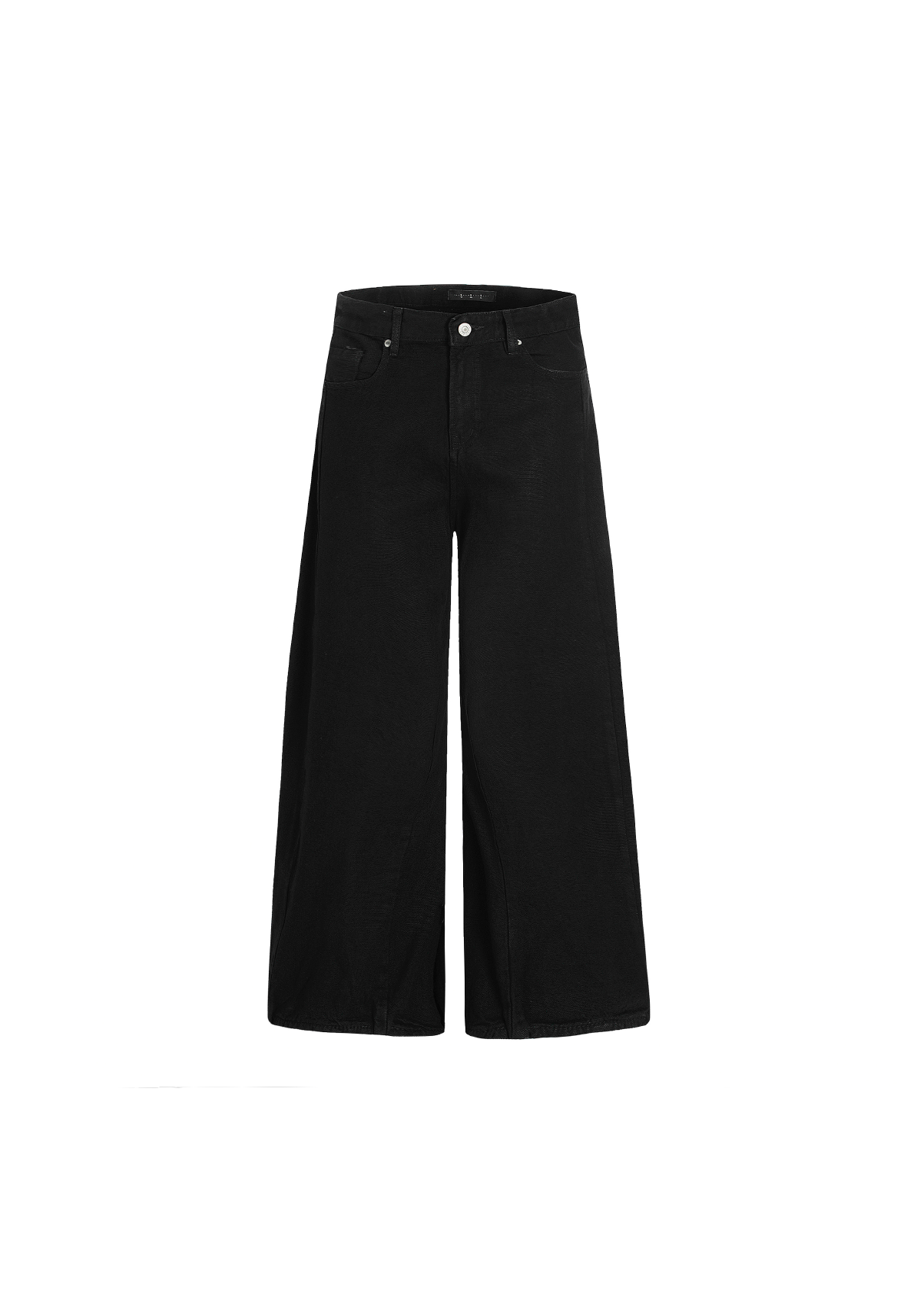 - SIMPLEACTION - 美式落地直筒黑色牛仔褲