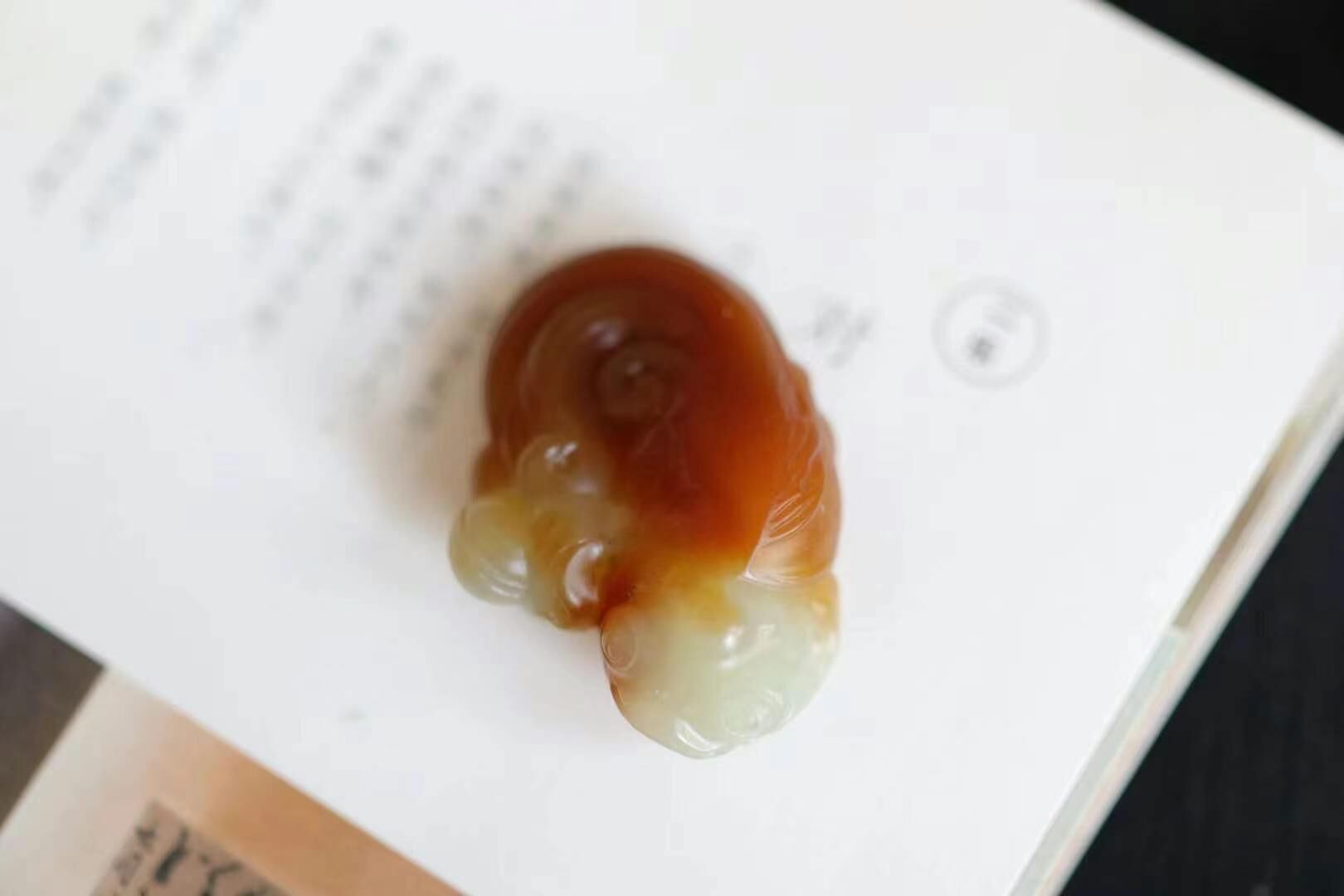 428768 和田玉糖白魚化龍