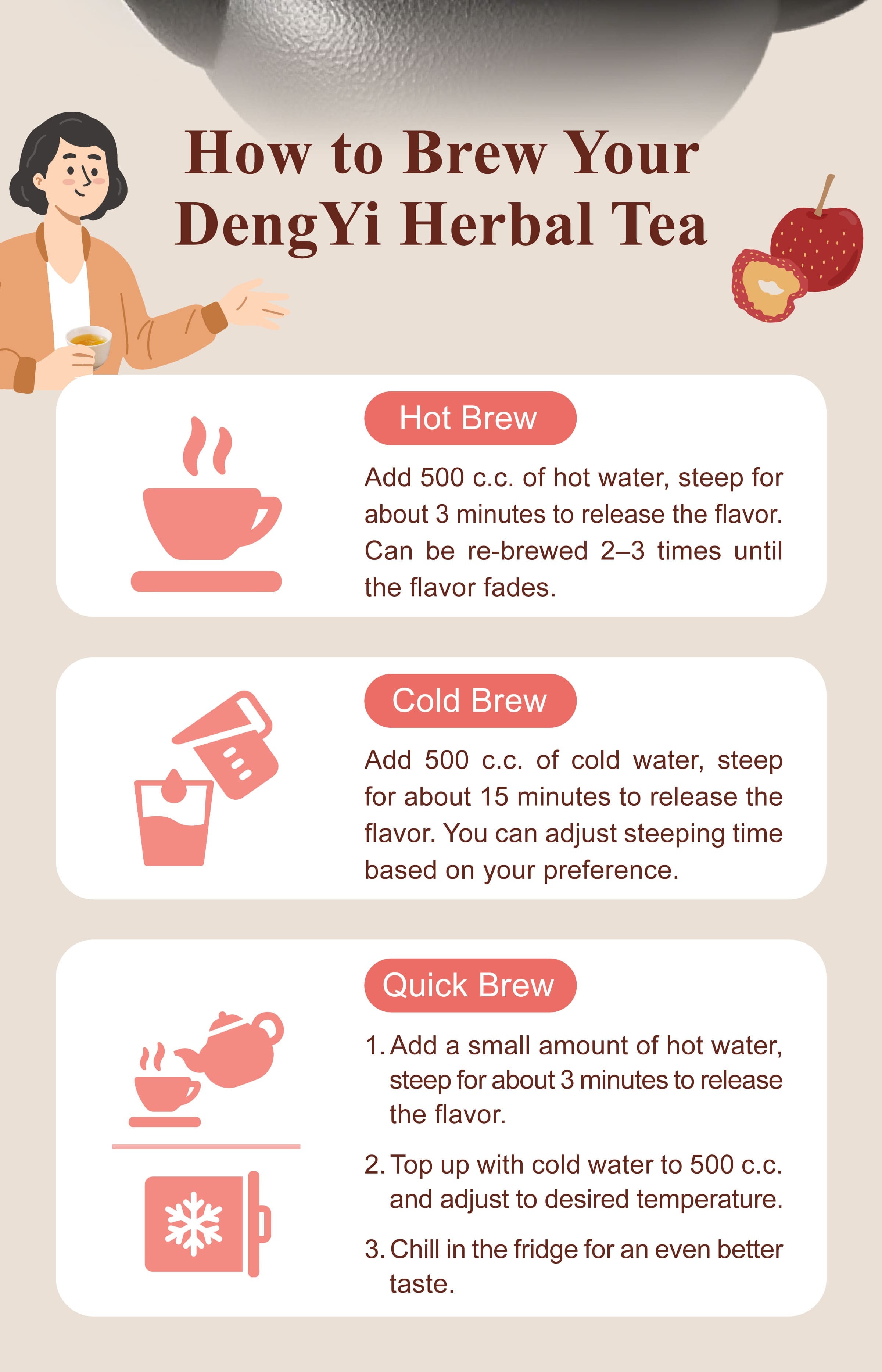 Dengyi Slender Tea Brewing Instructions