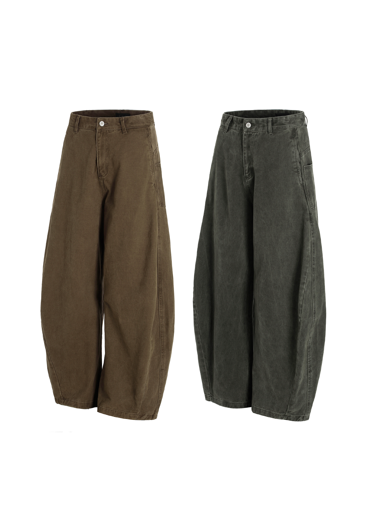 - SIMPLEACTION - 美式復古Cleanfit彎刀牛仔褲