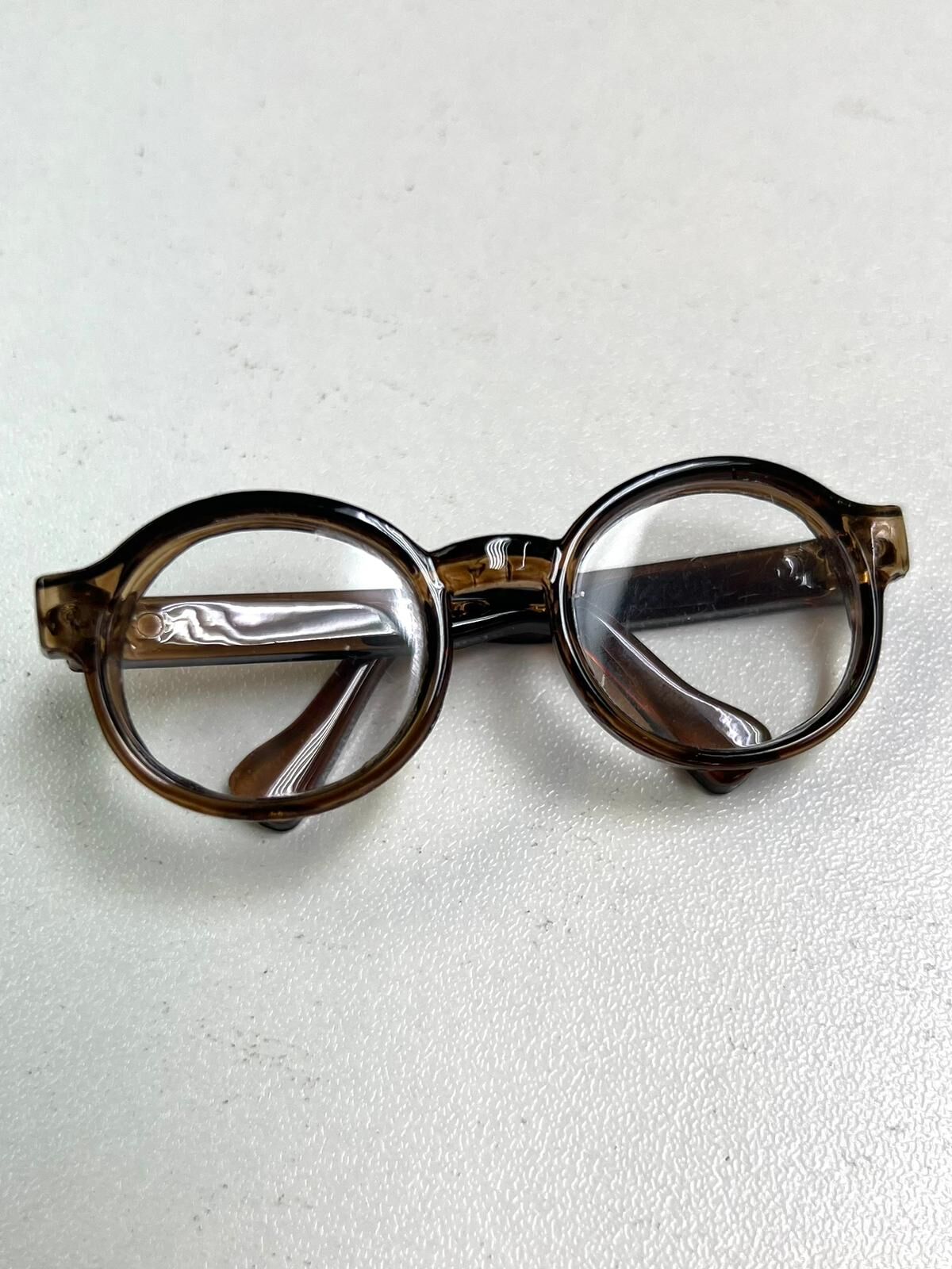 Doll Outfit Accessories AS10-啡框透明眼鏡