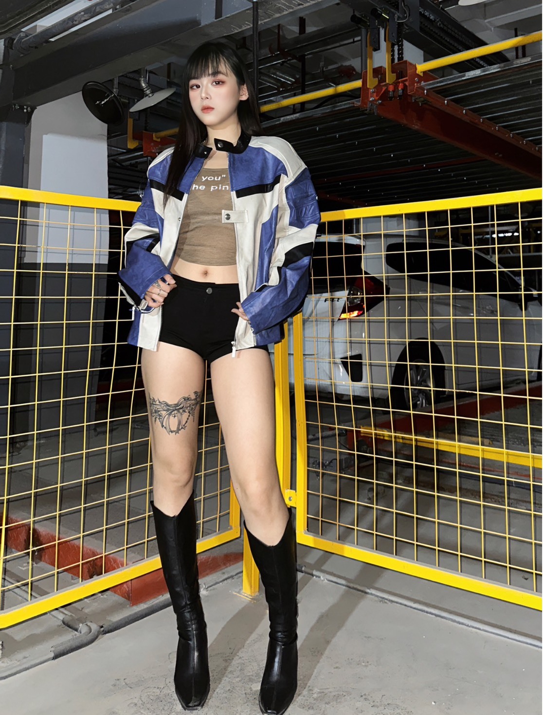 Fornines 高街機車風PU皮衣 男女同款