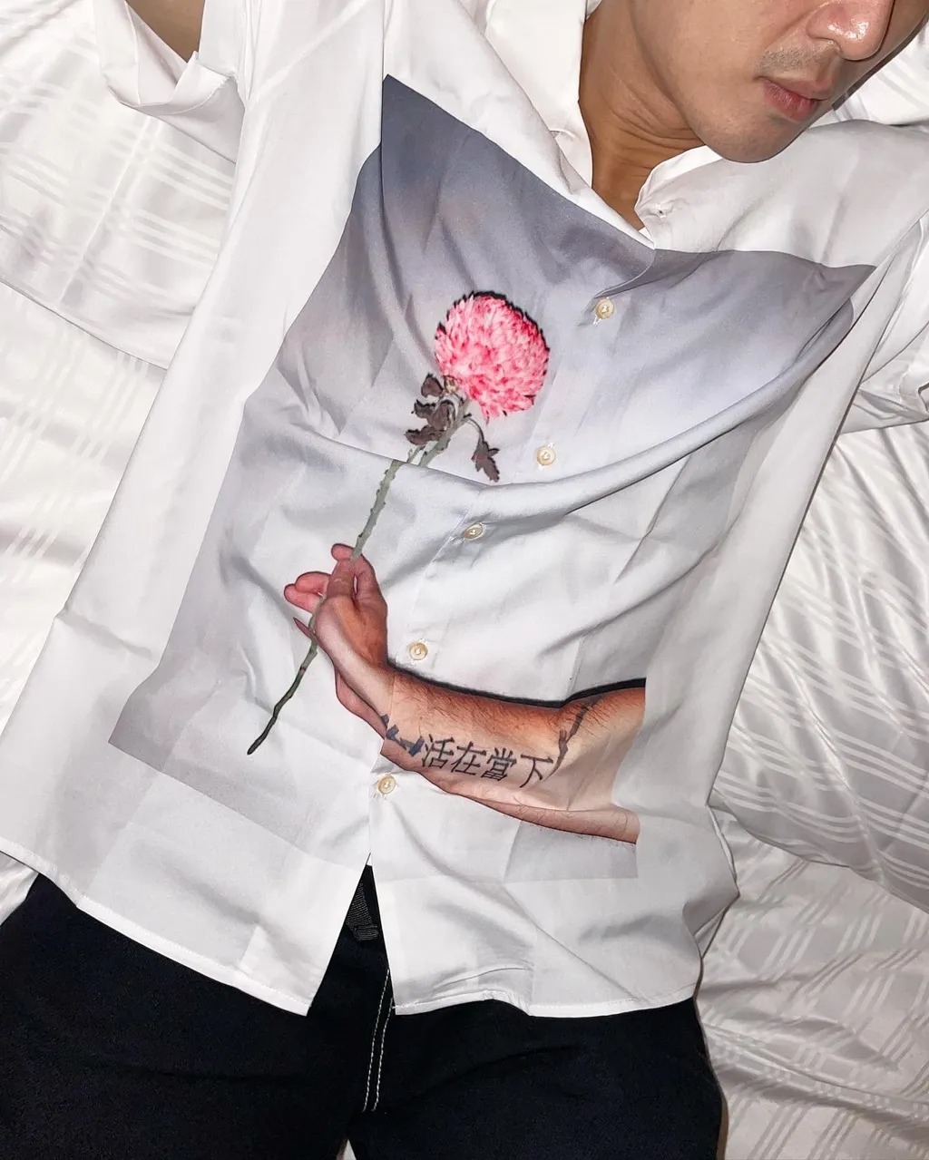 PINHENG Flowersaying/小滿古巴領襯衫