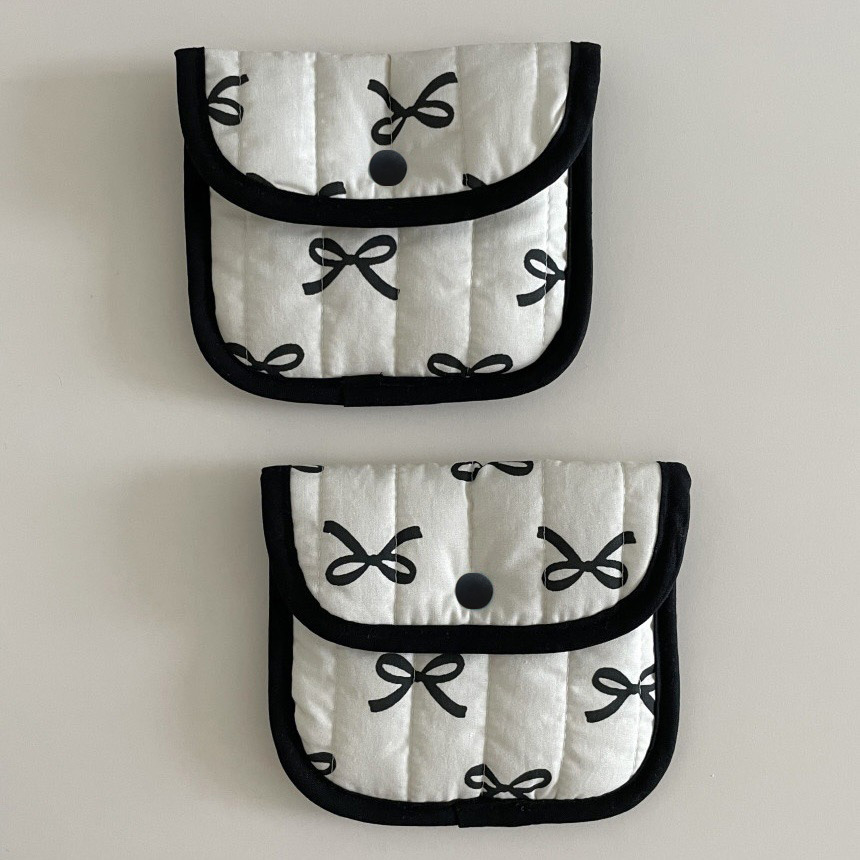 《5975》ins韓系蝴蝶結小收納包