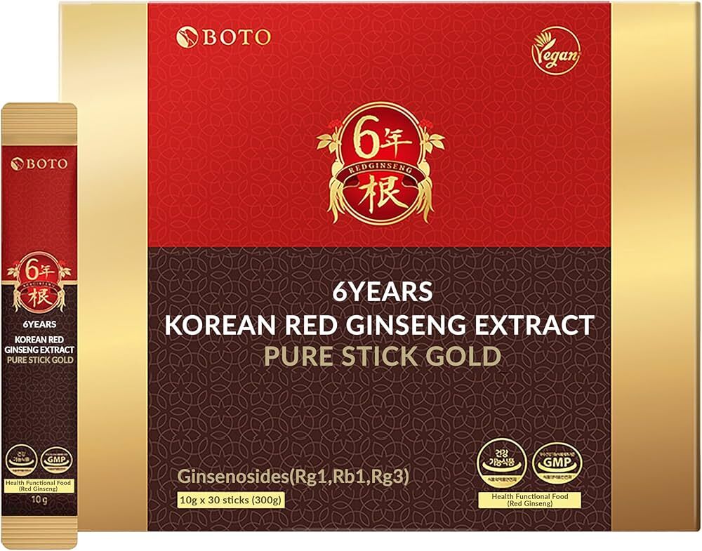 BOTO - 6-year-old Korean red ginseng concentrate ready-to-use pack 10g 1 box 100 packs (parallel imp