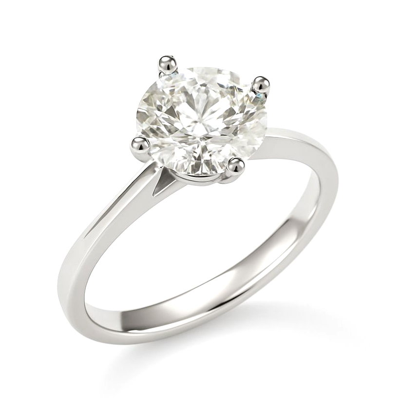 18K白金 1.5卡 實驗室培育鑽石戒指