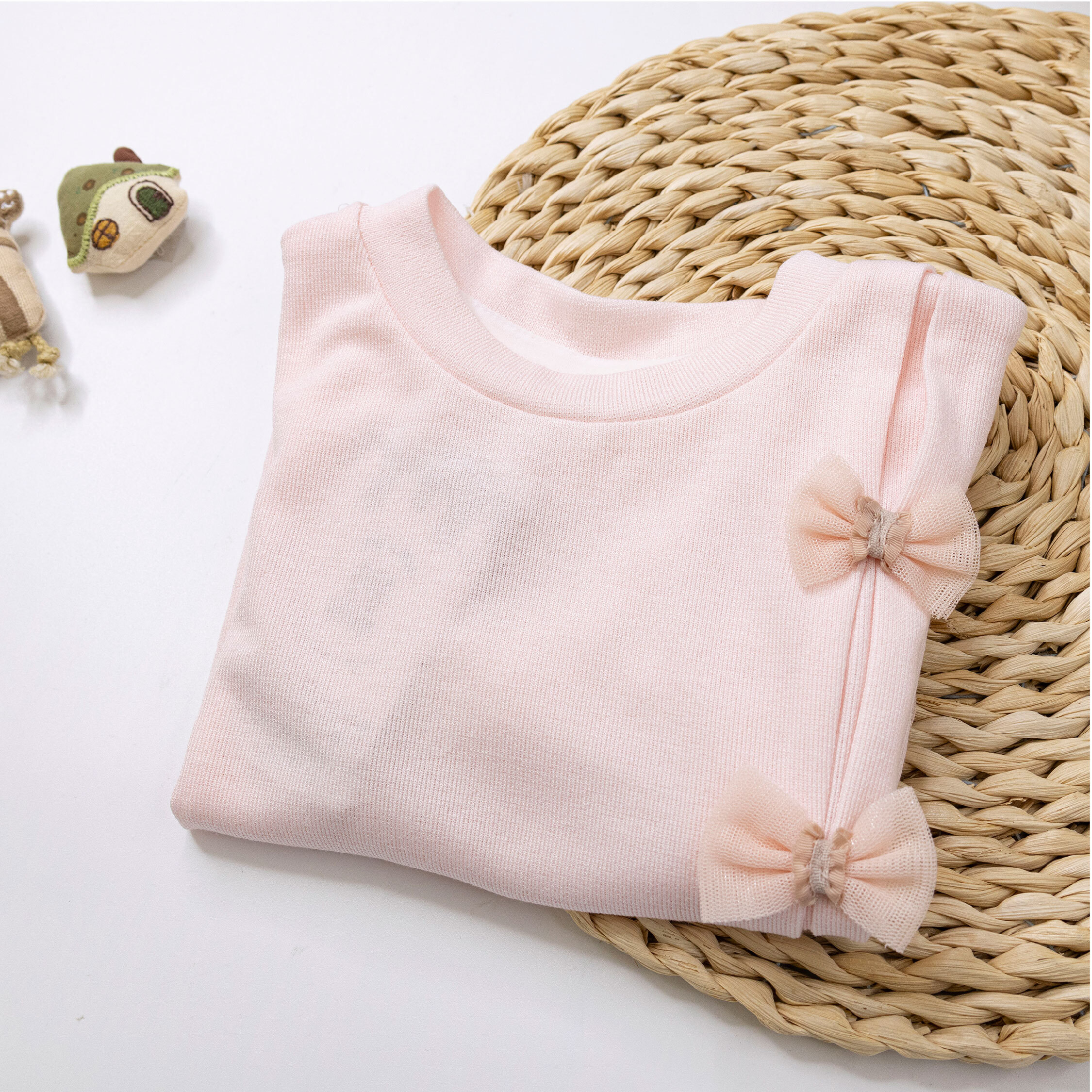 【H50271】氣質蝴蝶結網紗設計上衣